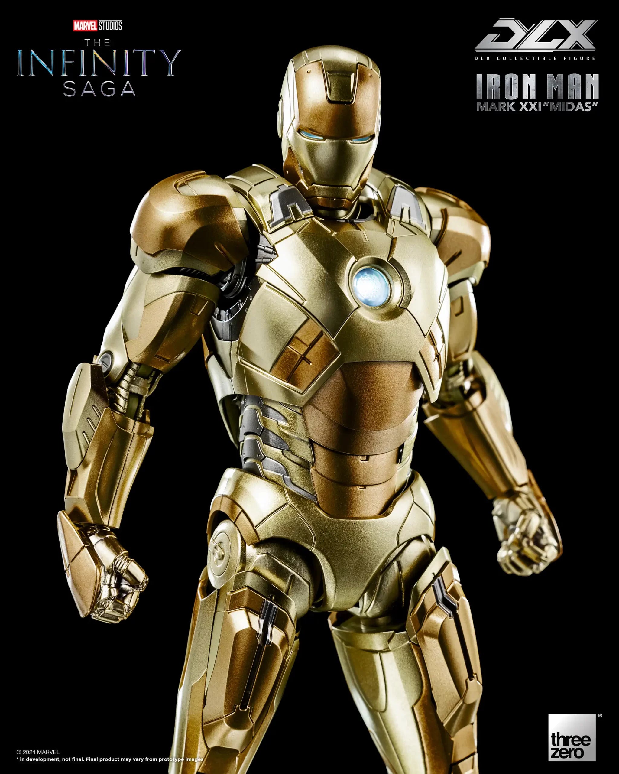 PRE-ORDER threezero - Marvel Studios: The Infinity Saga - DLX Iron Man Mark 21 Midas