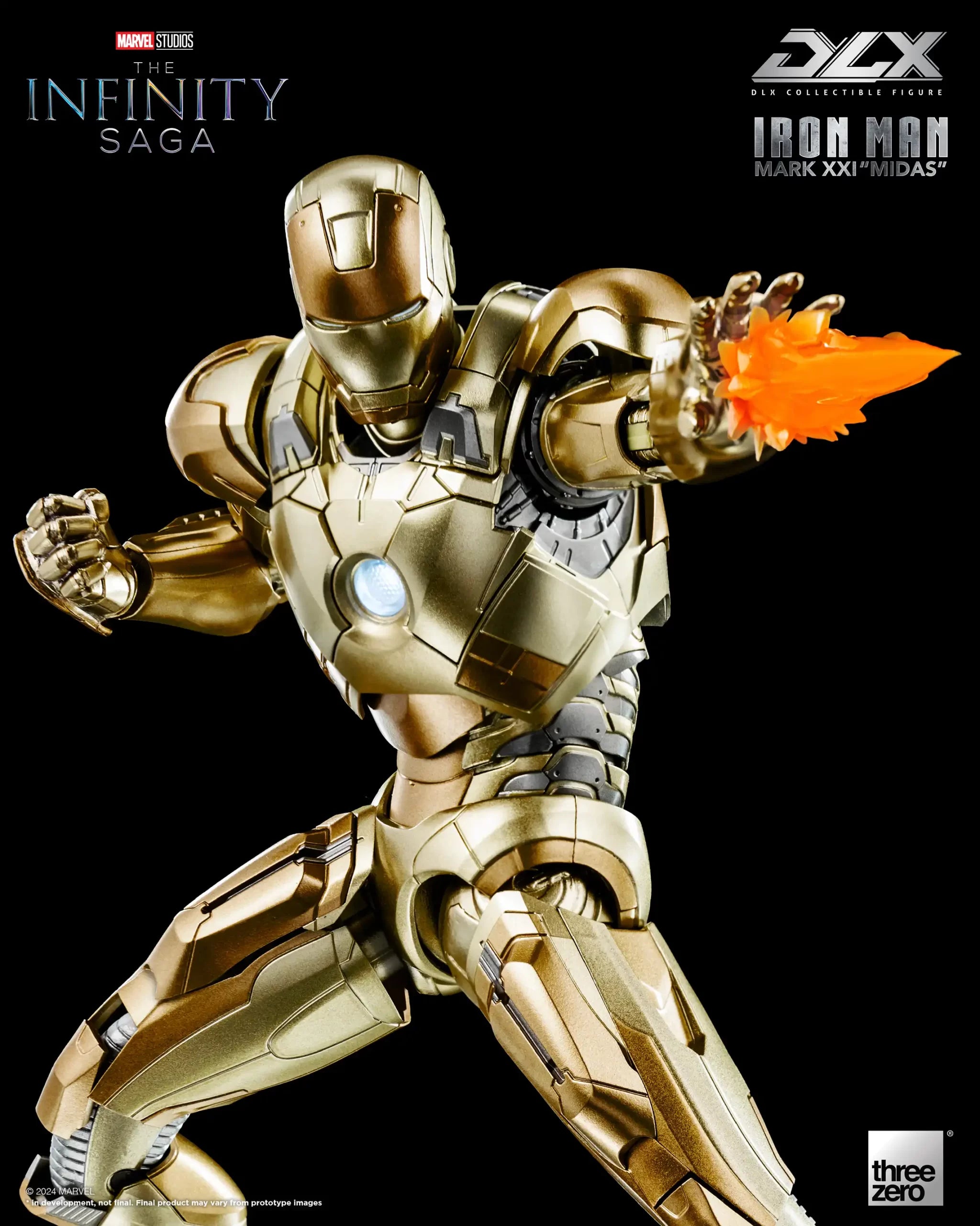 PRE-ORDER threezero - Marvel Studios: The Infinity Saga - DLX Iron Man Mark 21 Midas