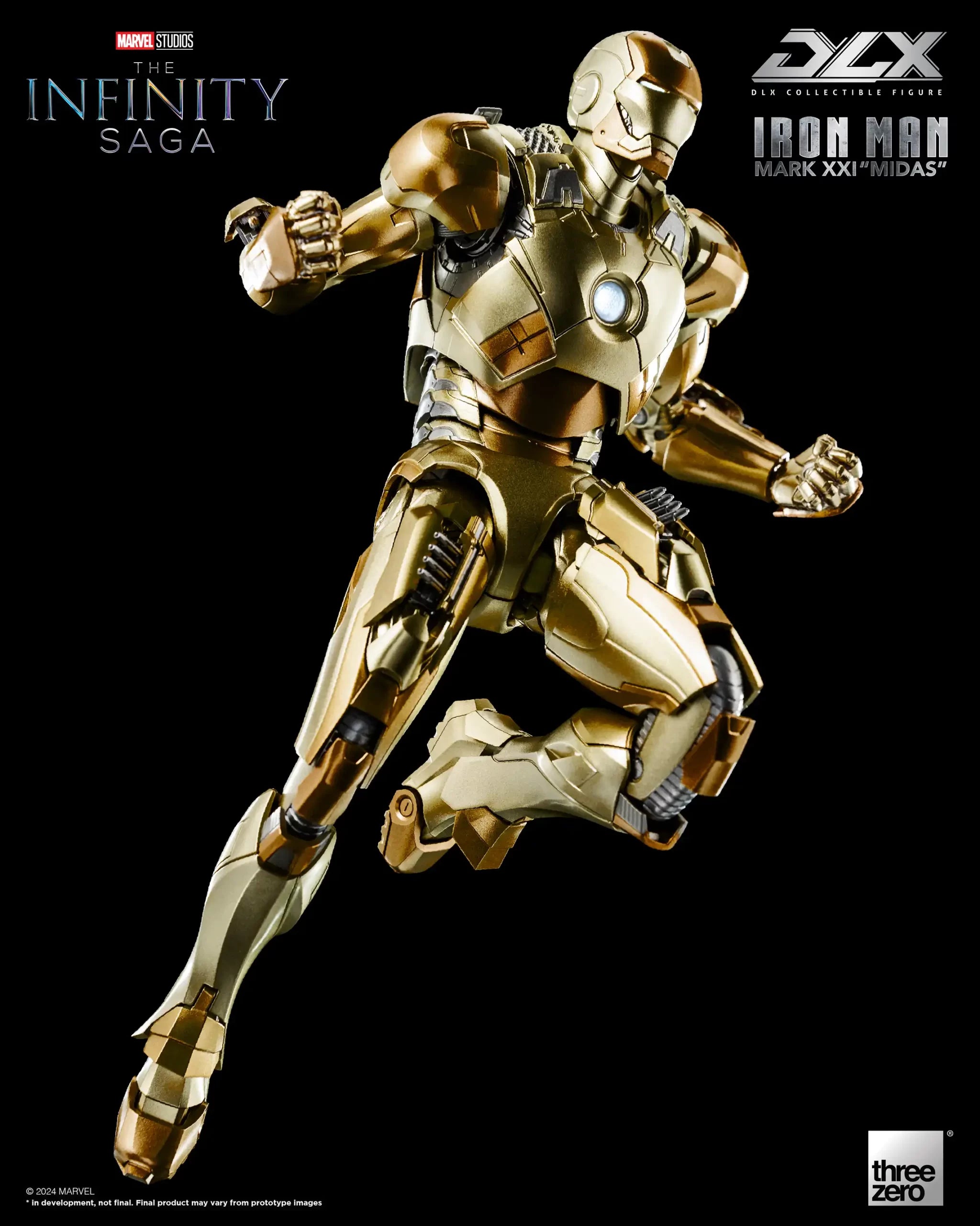 PRE-ORDER threezero - Marvel Studios: The Infinity Saga - DLX Iron Man Mark 21 Midas