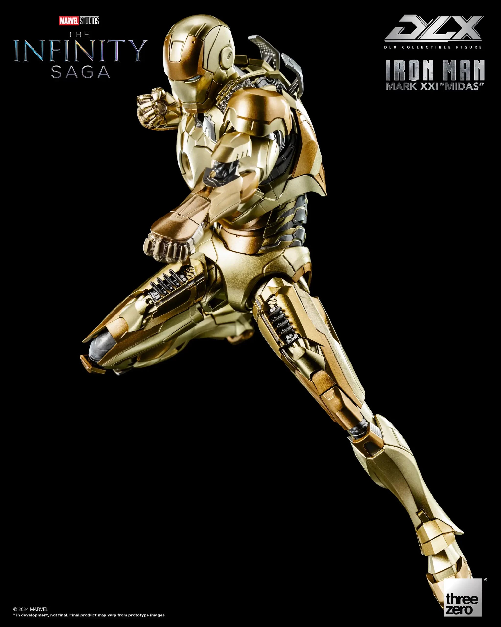 PRE-ORDER threezero - Marvel Studios: The Infinity Saga - DLX Iron Man Mark 21 Midas