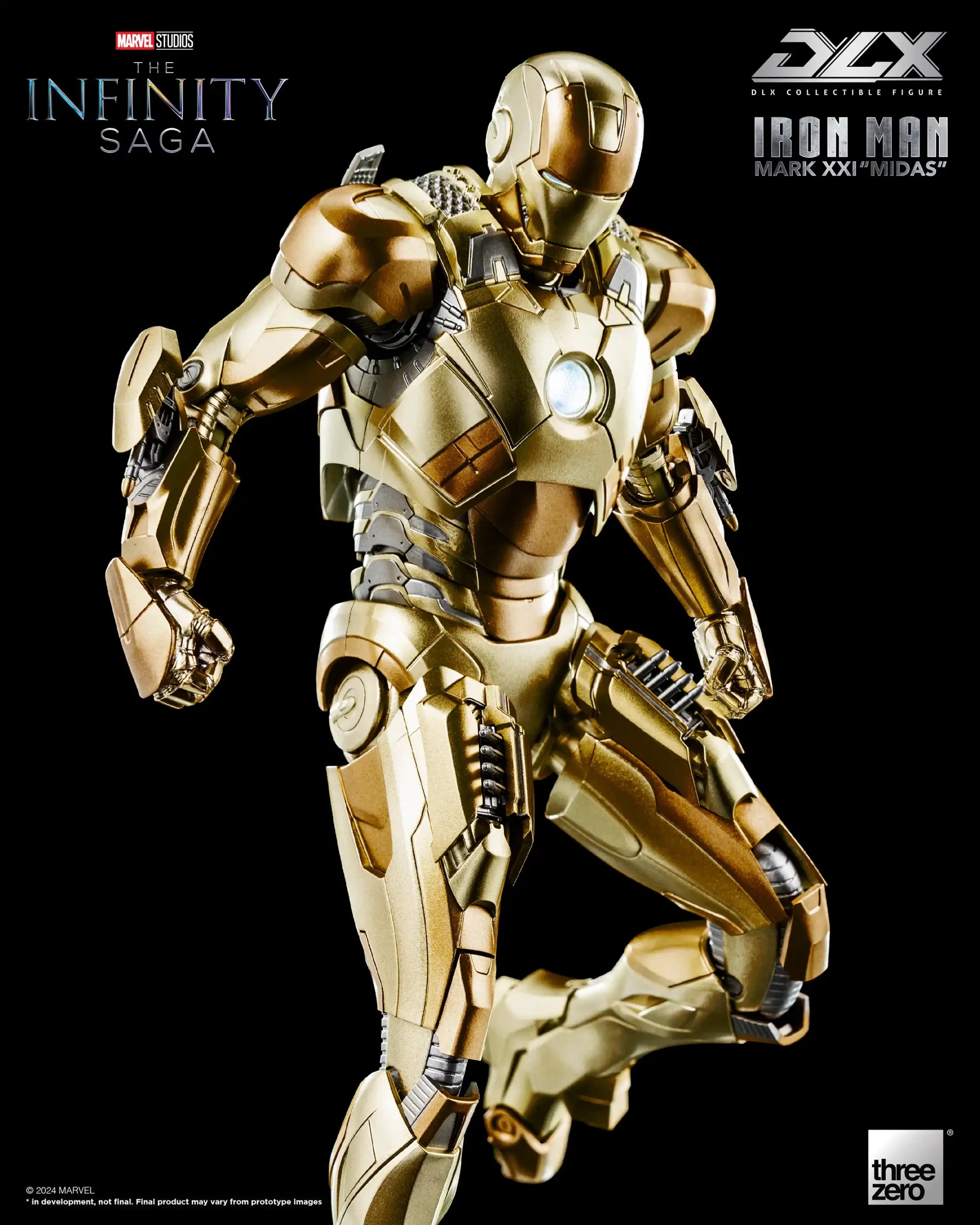 PRE-ORDER threezero - Marvel Studios: The Infinity Saga - DLX Iron Man Mark 21 Midas