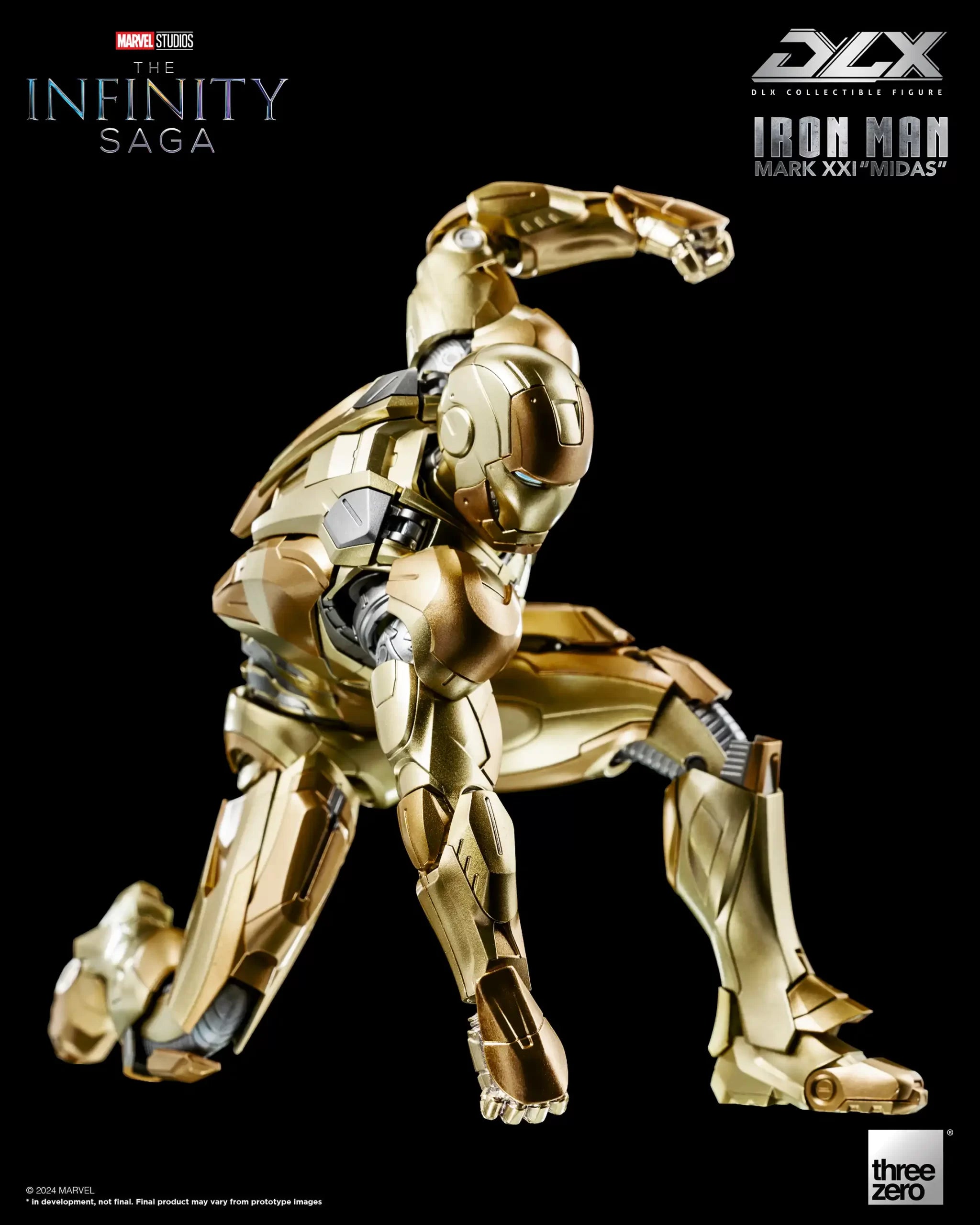 PRE-ORDER threezero - Marvel Studios: The Infinity Saga - DLX Iron Man Mark 21 Midas