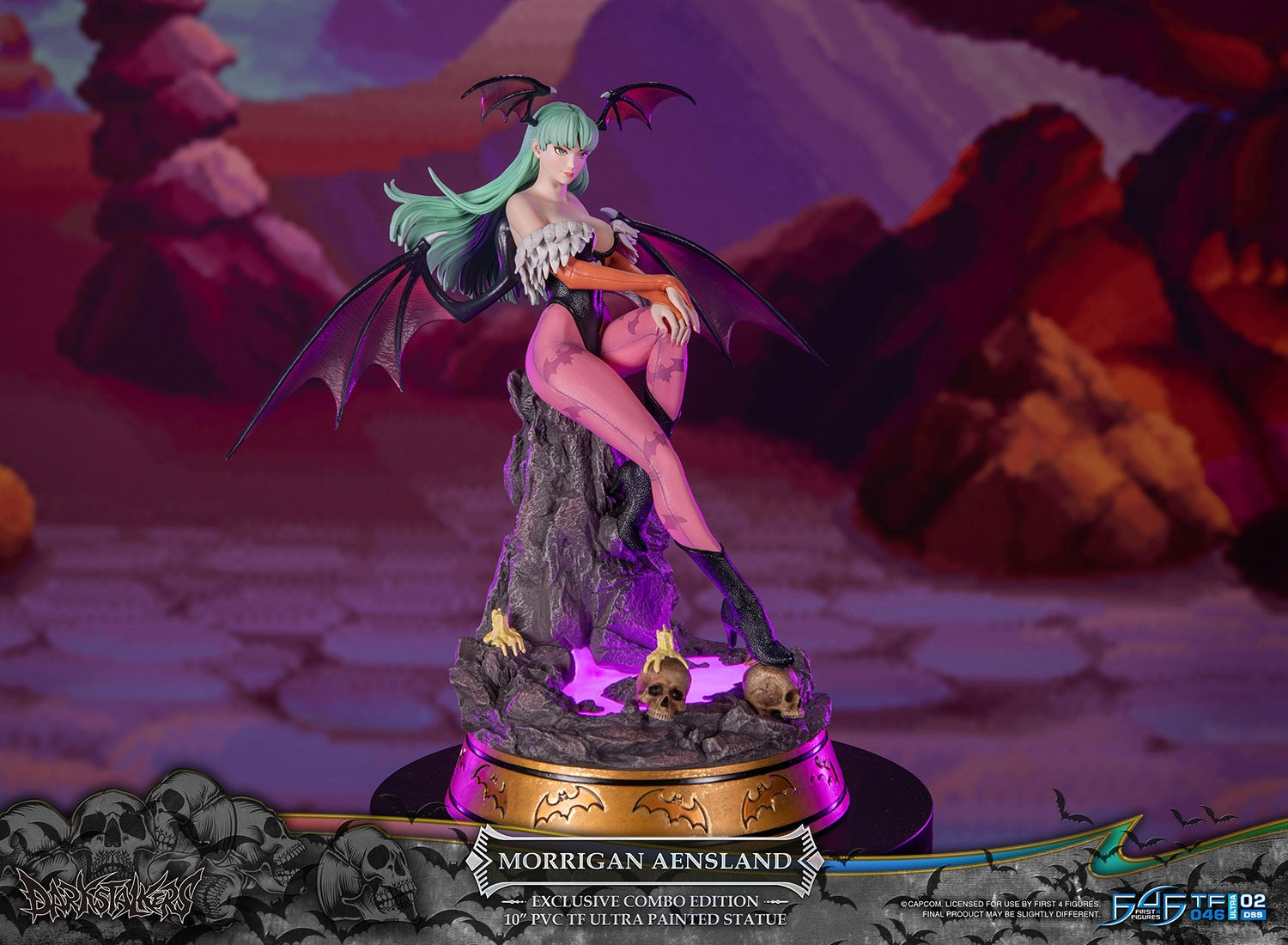 PRE-ORDER First4Figures - Darkstalkers - Morrigan Aensland: Exclusive Combo Edition