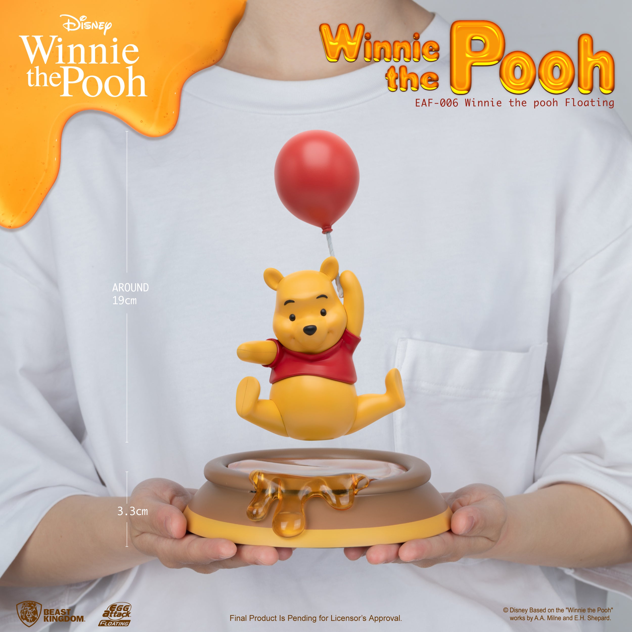 PRE-ORDER Beast Kingdom - Egg Attack Floating - Winnie the Pooh - Floating Winnie the Pooh