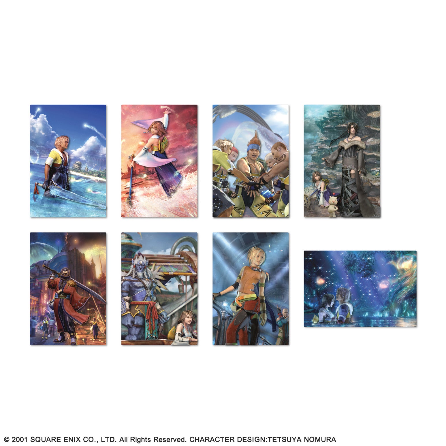 PRE-ORDER Final Fantasy X Clear Visual Card Set [Set of 8]