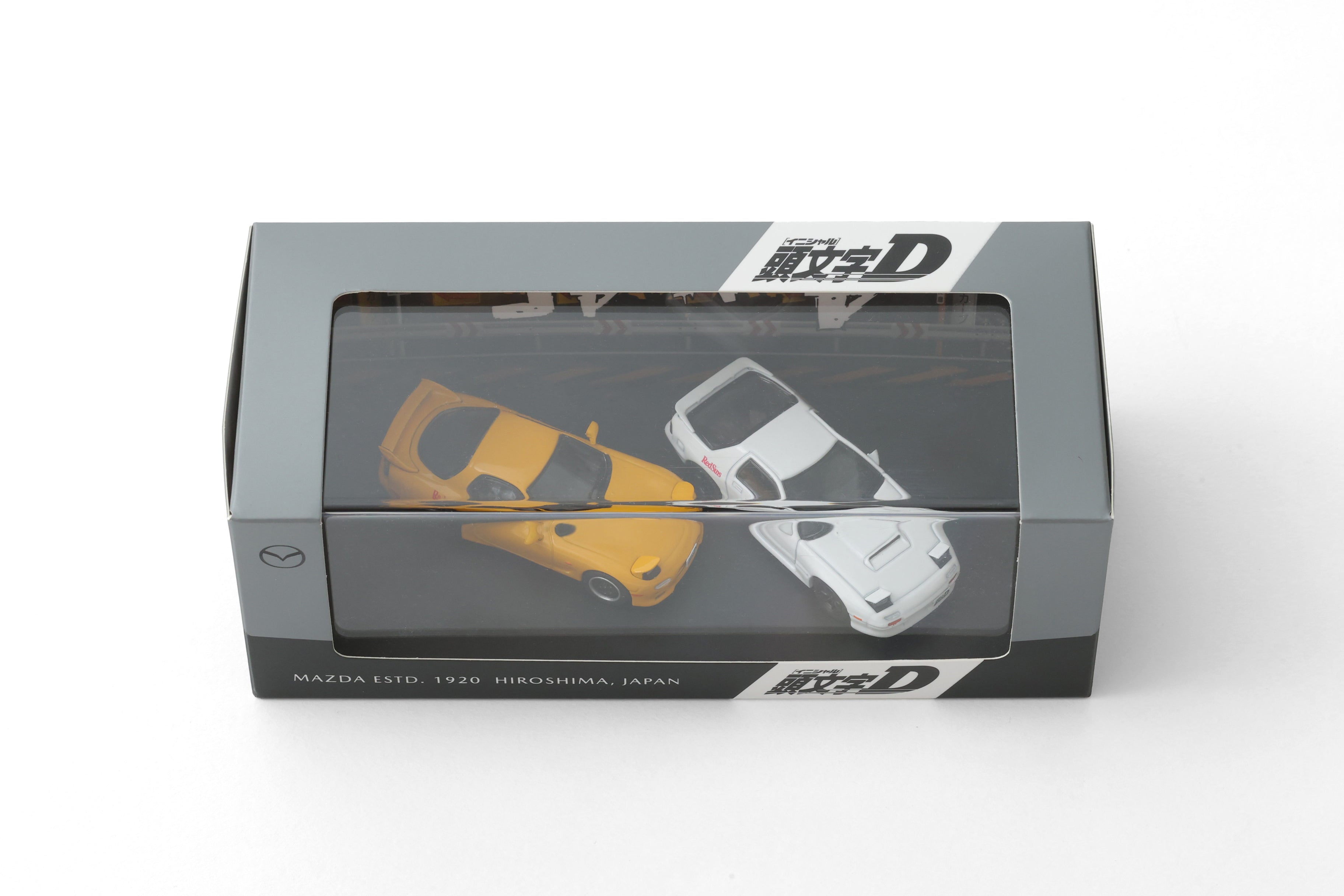 BACK-ORDER MAZDA - Initial D - Mazda RX-7 FC and Mazda RX-7 FD Model Car 2-Piece Set 1/64 [JP]