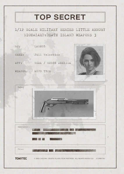 SPECIAL ORDER LittleArmory - LABH05 - Resident Evil: Death Island Weapons 3 1/12 [JP]