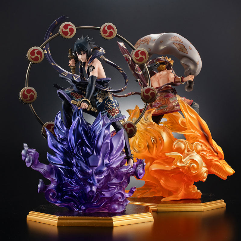 PRE-ORDER Precious G.E.M. Series - Naruto Shippuden - Naruto Uzumaki: Fujin & Sasuke Uchiha: Raijin Set [EXCLUSIVE]
