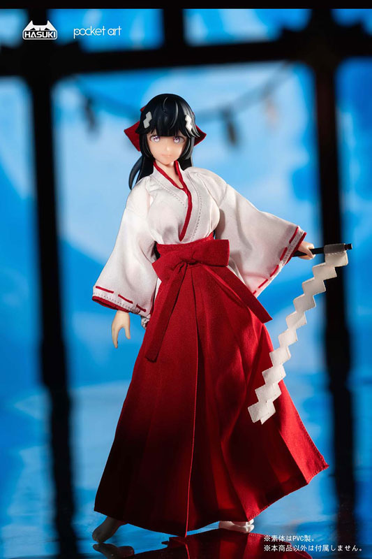 PRE-ORDER Hasuki - pocket art Series PA005 - Exorcism Shrine Maiden Tsubaki 1/12