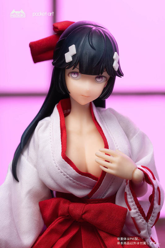 PRE-ORDER Hasuki - pocket art Series PA005 - Exorcism Shrine Maiden Tsubaki 1/12
