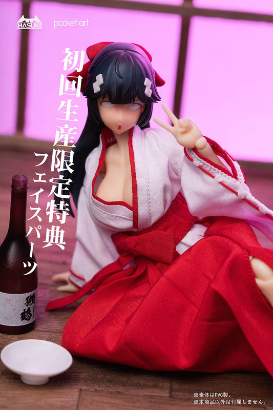 PRE-ORDER Hasuki - pocket art Series PA005 - Exorcism Shrine Maiden Tsubaki 1/12