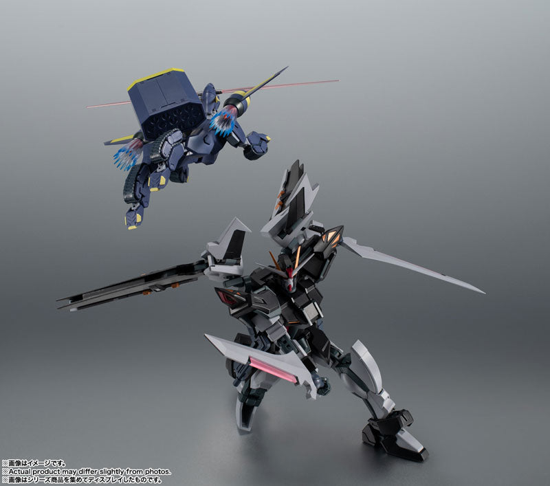 PRE-ORDER Bandai - Robot Spirits -SIDE MS- - Mobile Suit Gundam SEED C.E.73 STARGAZER - GAT-X105E+AQM/E-X09S Strike Noir Gundam ver. A.N.I.M.E.