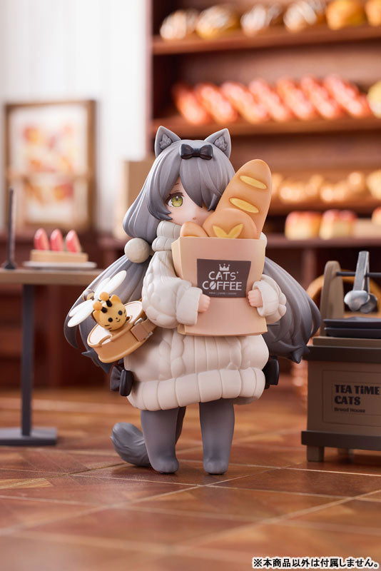 PRE-ORDER Ribose - Tea Time Cats Scene - Meow Town Bread House Clerk & Customer Set