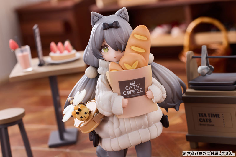 PRE-ORDER Ribose - Tea Time Cats Scene - Meow Town Bread House Clerk & Customer Set