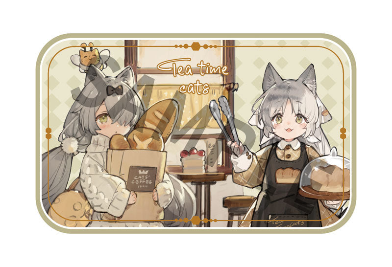 PRE-ORDER Ribose - Tea Time Cats Scene - Meow Town Bread House Clerk & Customer Set