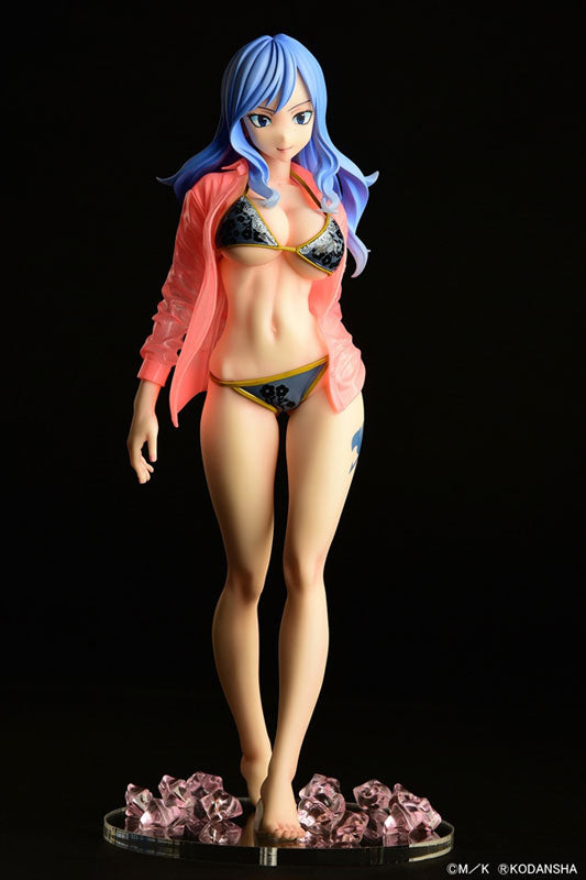 PRE-ORDER Orcatoys - Gravure_Style - Fairy Tail - Juvia Lockser: Black Bikini Sheer Wet Shirt SP 1/6