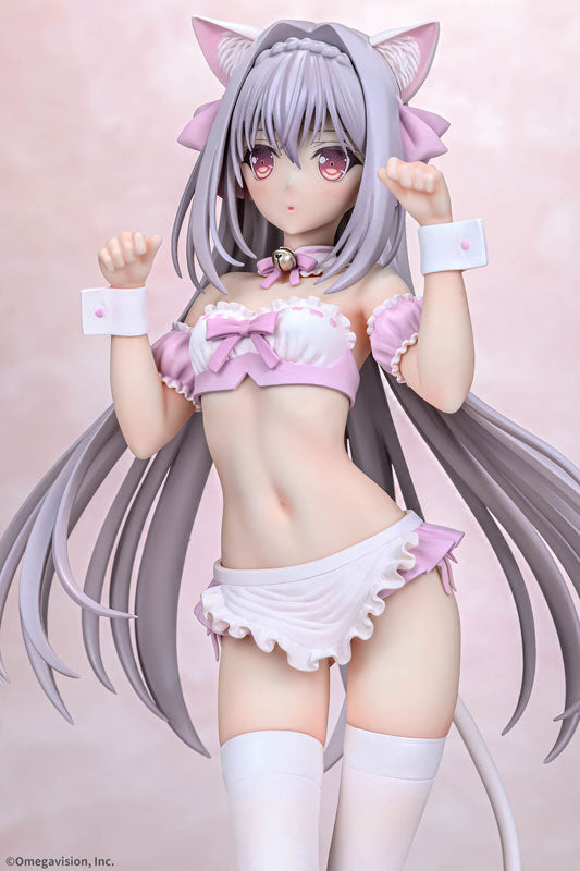 PRE-ORDER Q-Six - Tsuki ni Yorisou Otome no Sahou - Luna Sakurakouji: Cat-eared Maid Cherry Blossom Color Ver. 1/6