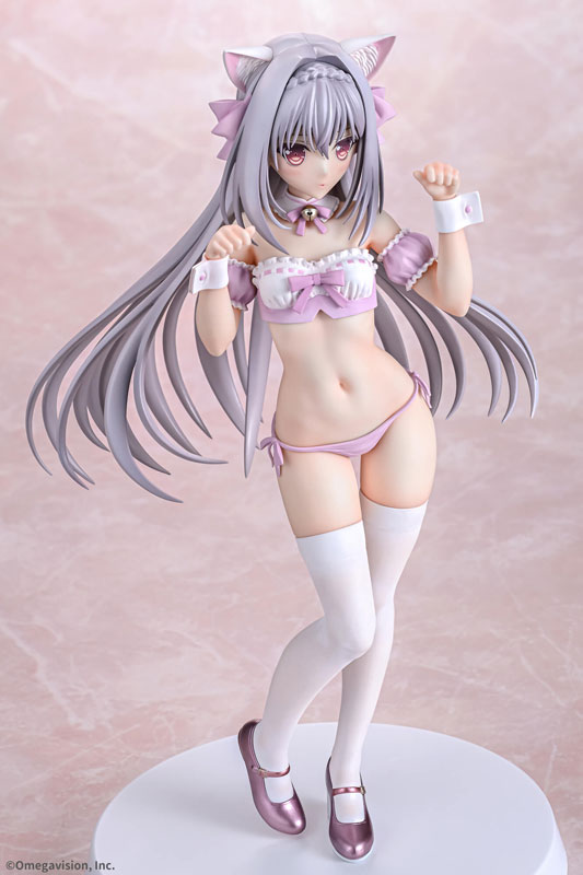 PRE-ORDER Q-Six - Tsuki ni Yorisou Otome no Sahou - Luna Sakurakouji: Cat-eared Maid Cherry Blossom Color Ver. 1/6