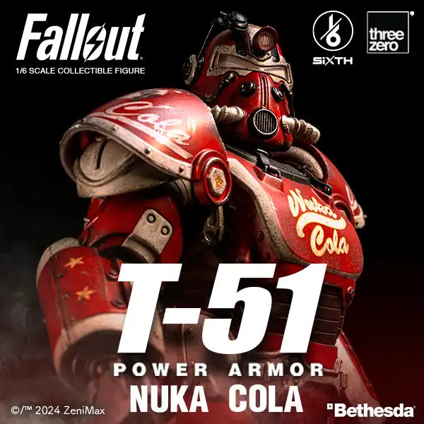 PRE-ORDER threezero - Fallout - T-51 Nuka Cola Power Armor 1/6