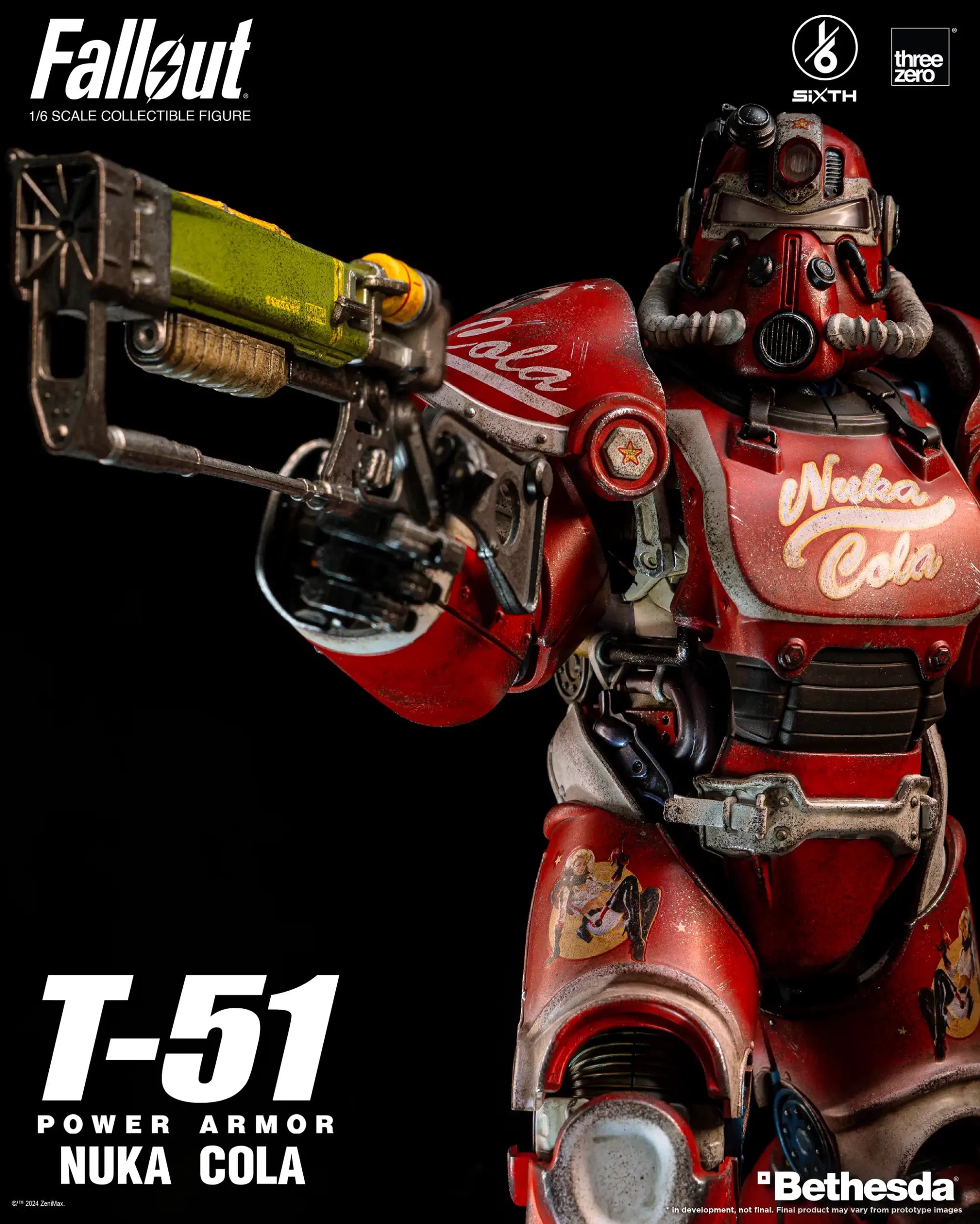 PRE-ORDER threezero - Fallout - T-51 Nuka Cola Power Armor 1/6