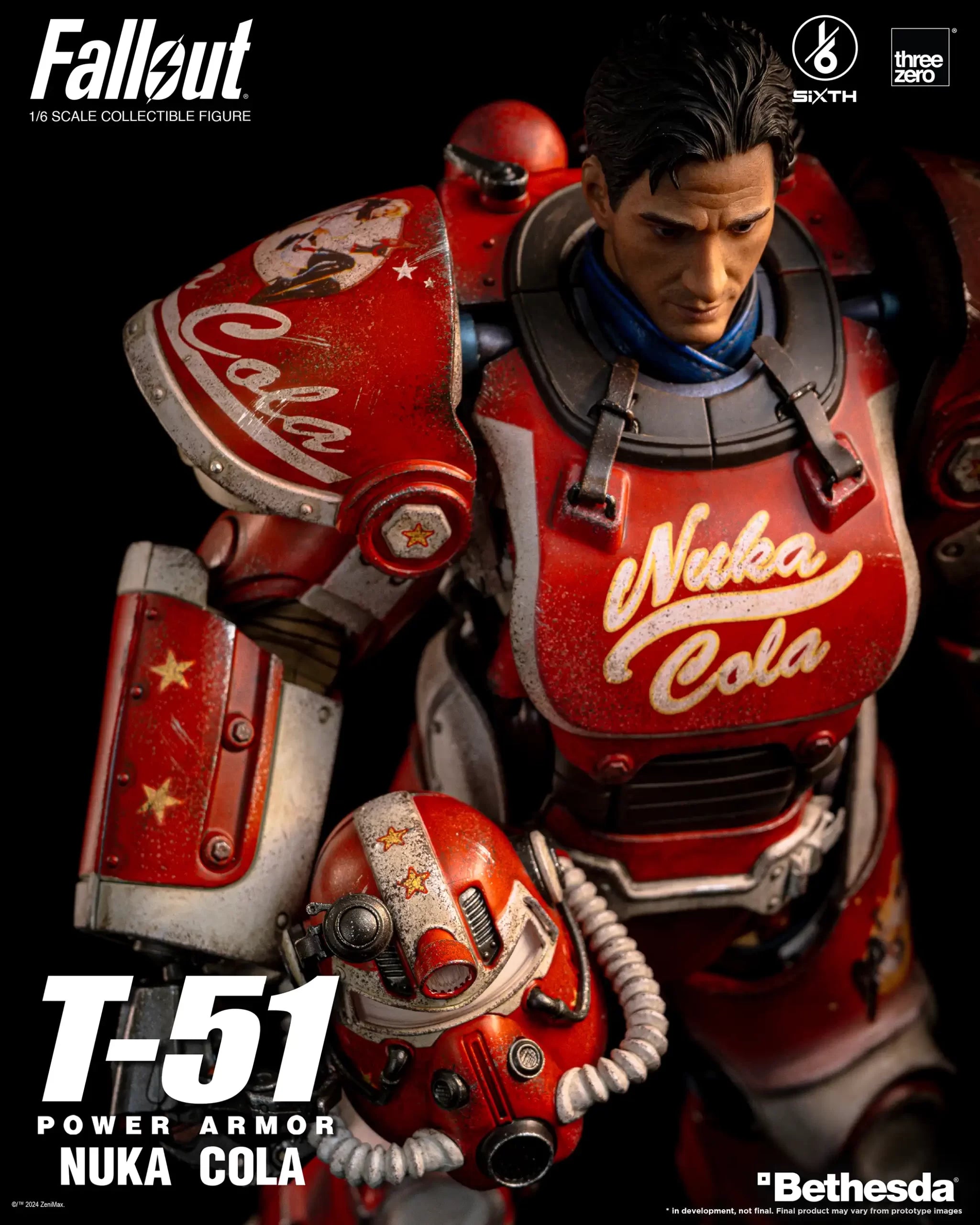 PRE-ORDER threezero - Fallout - T-51 Nuka Cola Power Armor 1/6