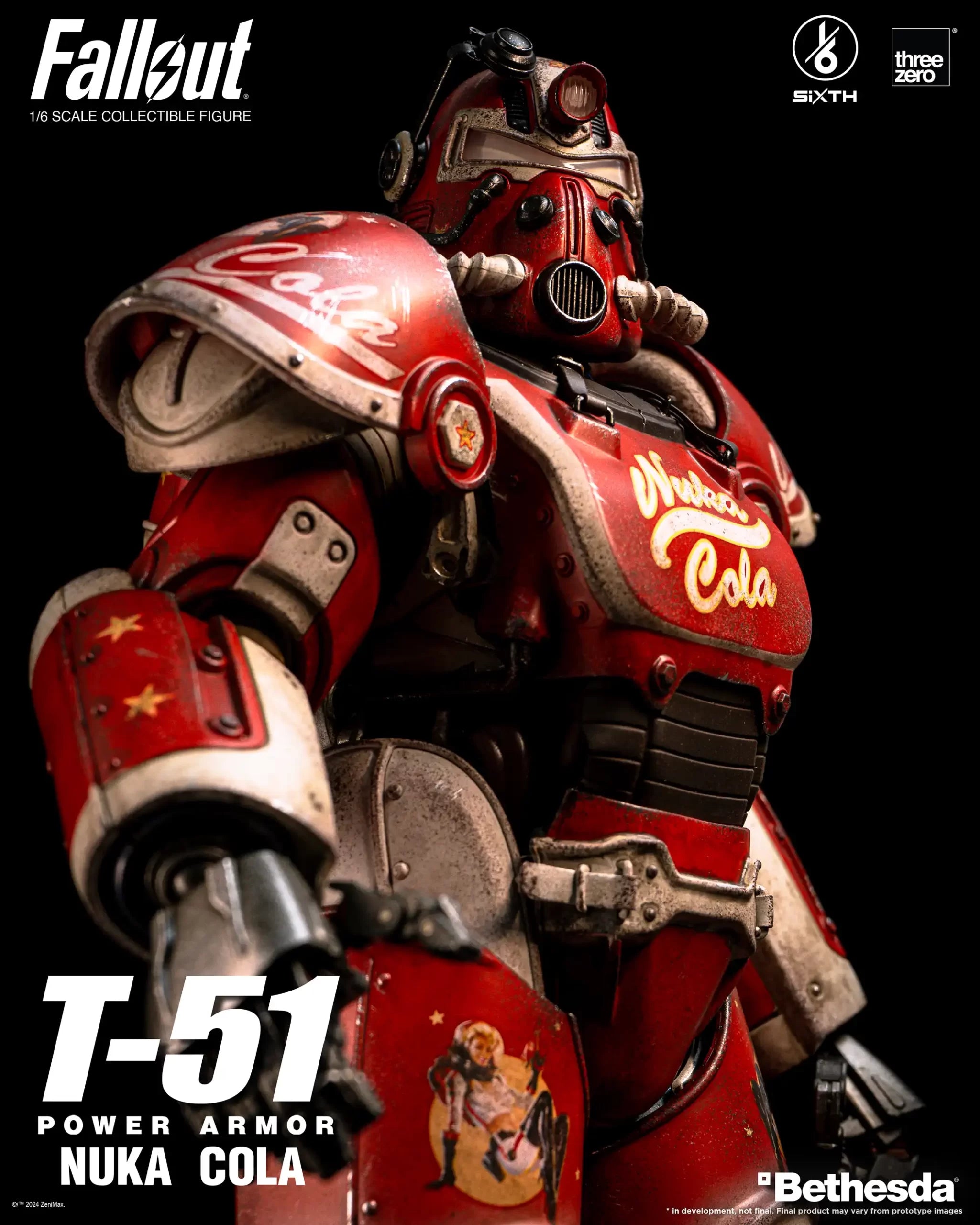PRE-ORDER threezero - Fallout - T-51 Nuka Cola Power Armor 1/6