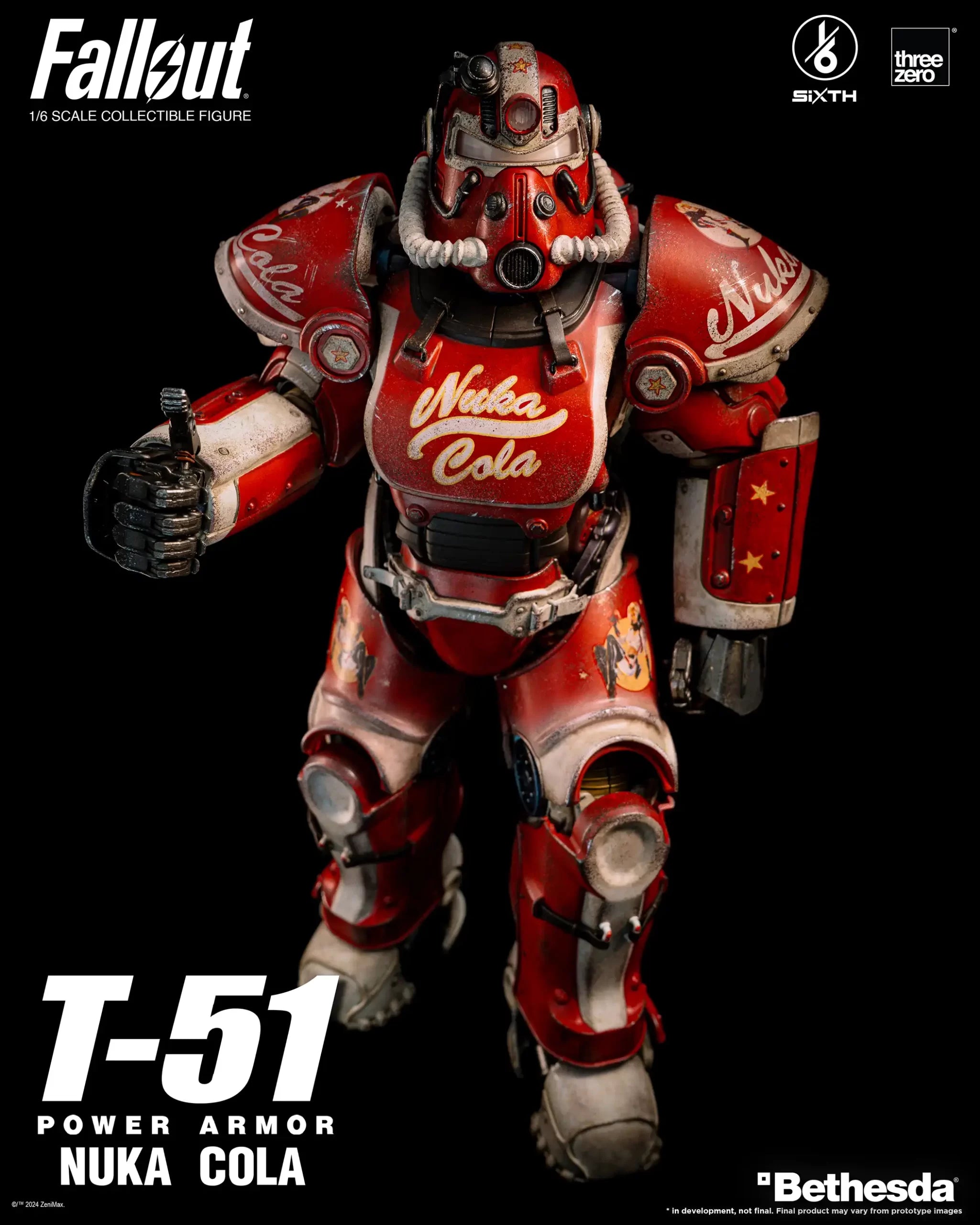 PRE-ORDER threezero - Fallout - T-51 Nuka Cola Power Armor 1/6