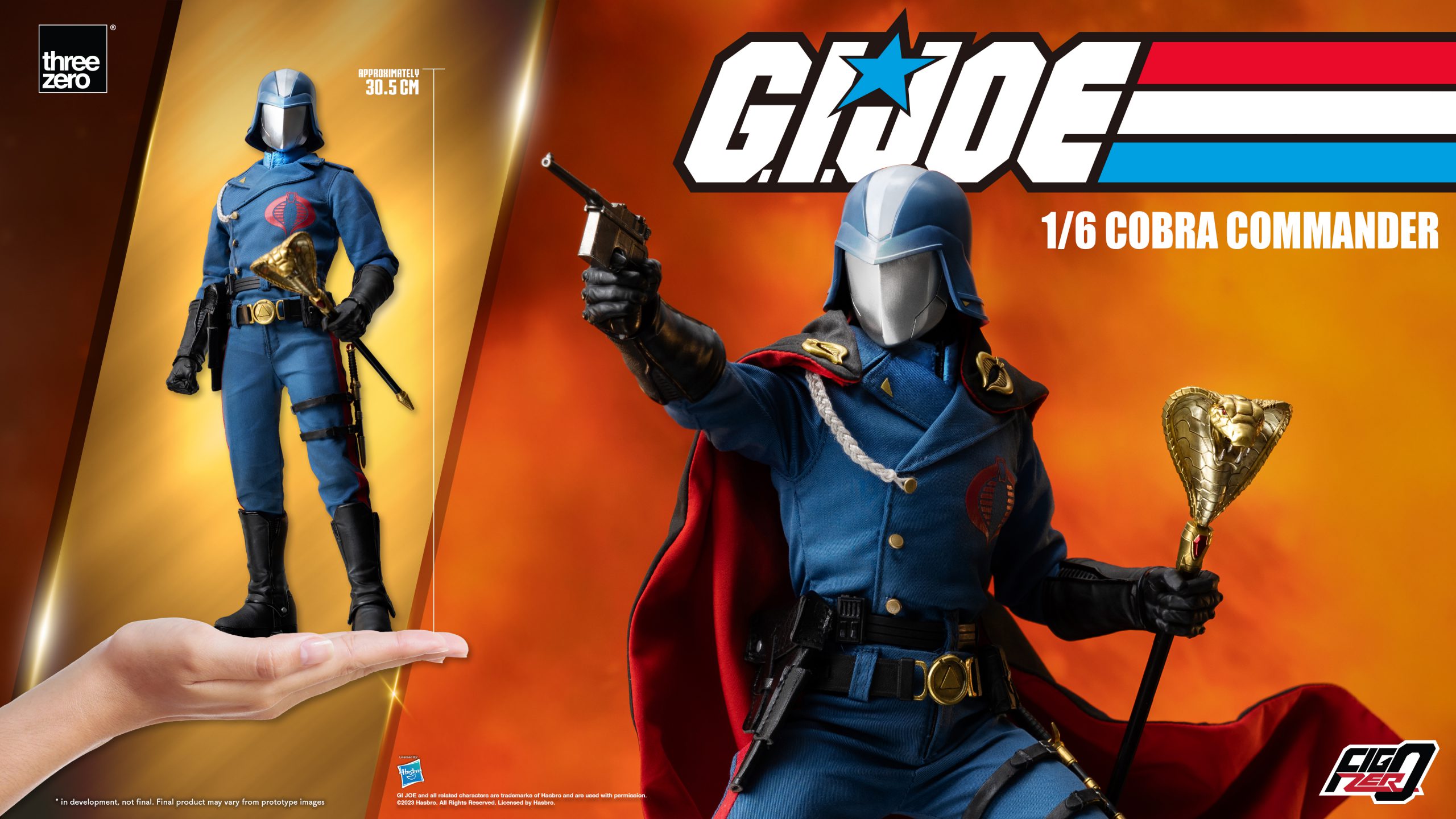 PRE-ORDER threezero - FigZero - G.I. Joe - Cobra Commander 1/6