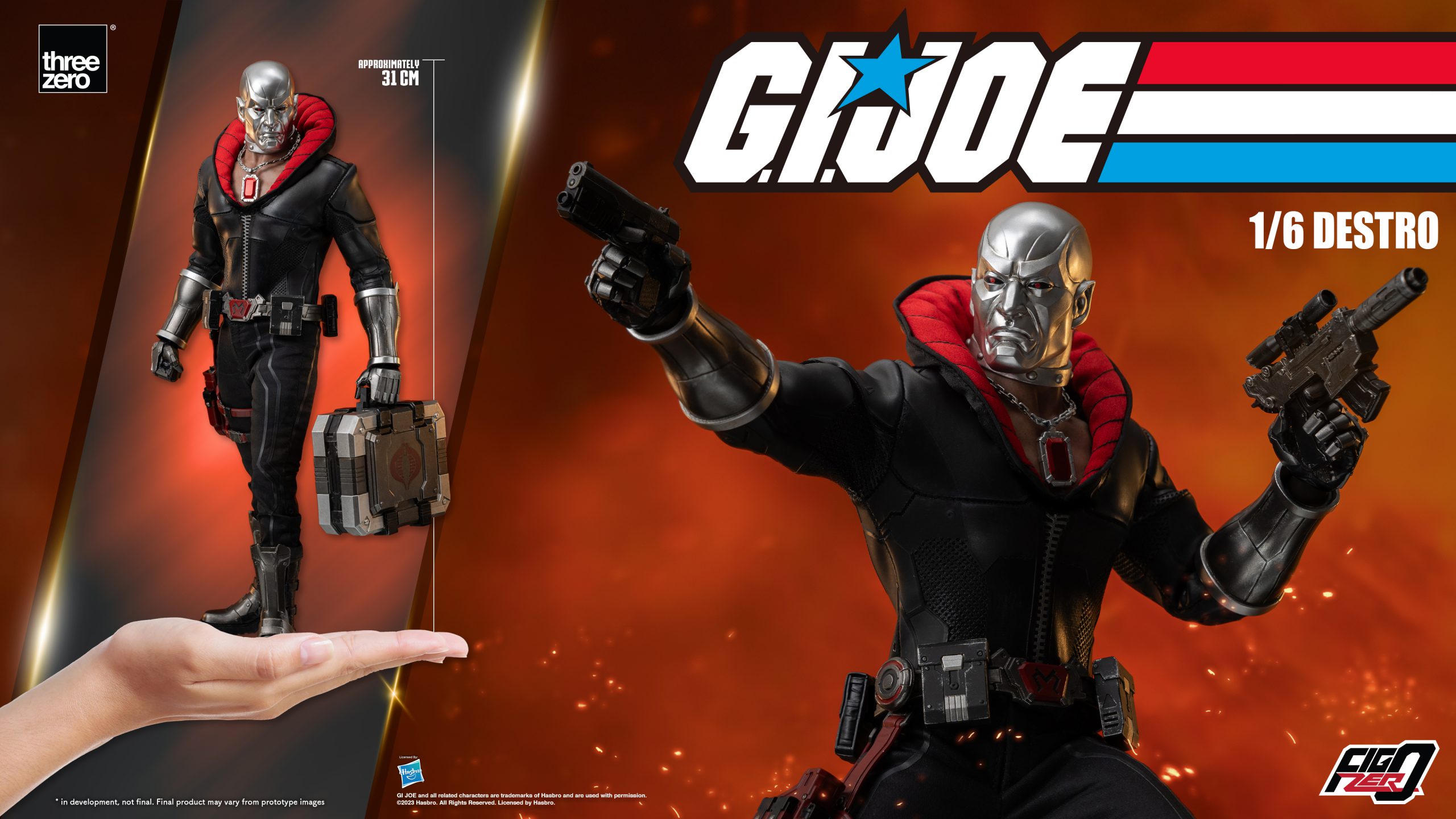 PRE-ORDER threezero - FigZero - G.I. Joe - Destro 1/6