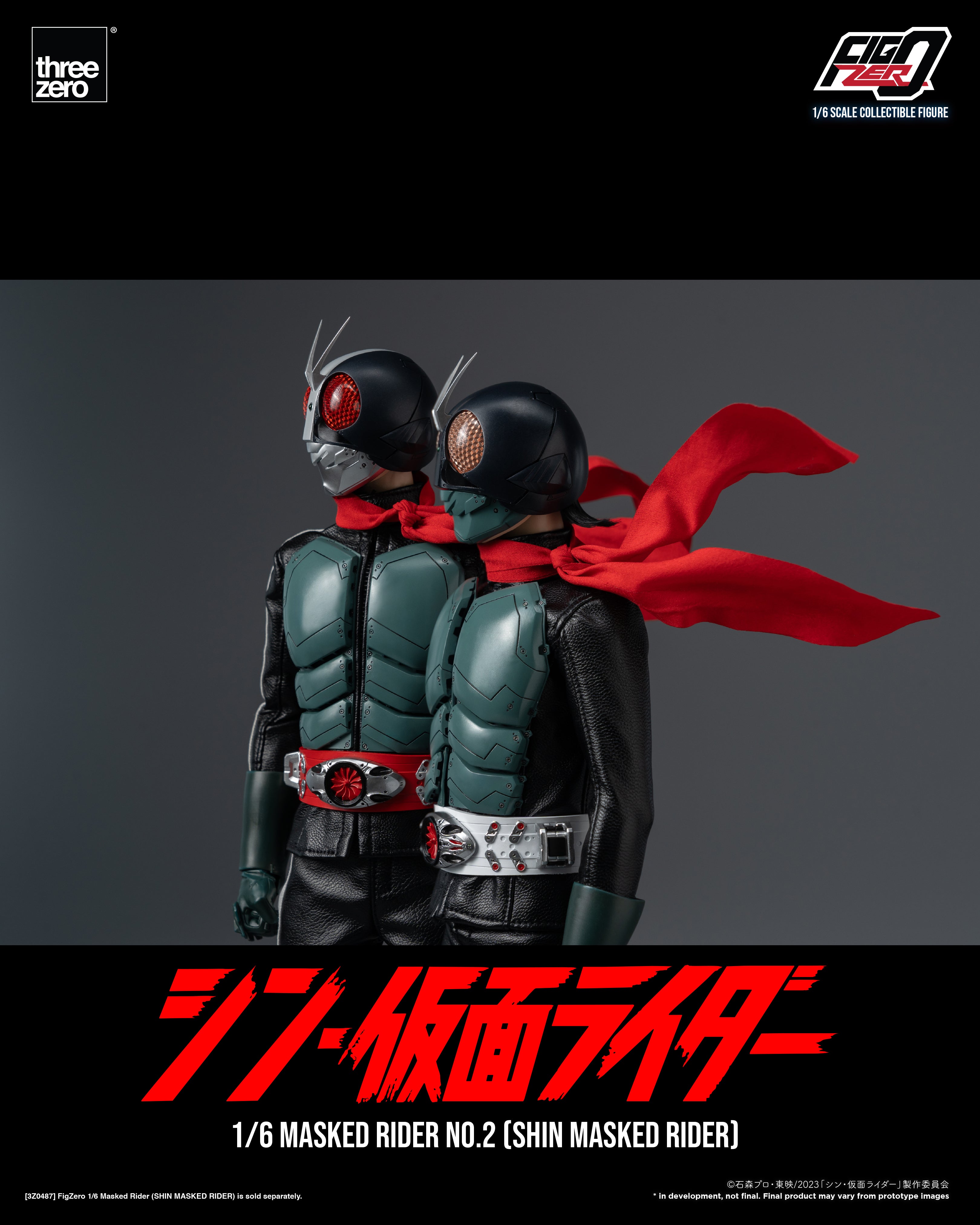 PRE-ORDER threezero - FigZero - Shin Kamen Rider - Kamen Rider No. 2 1/6