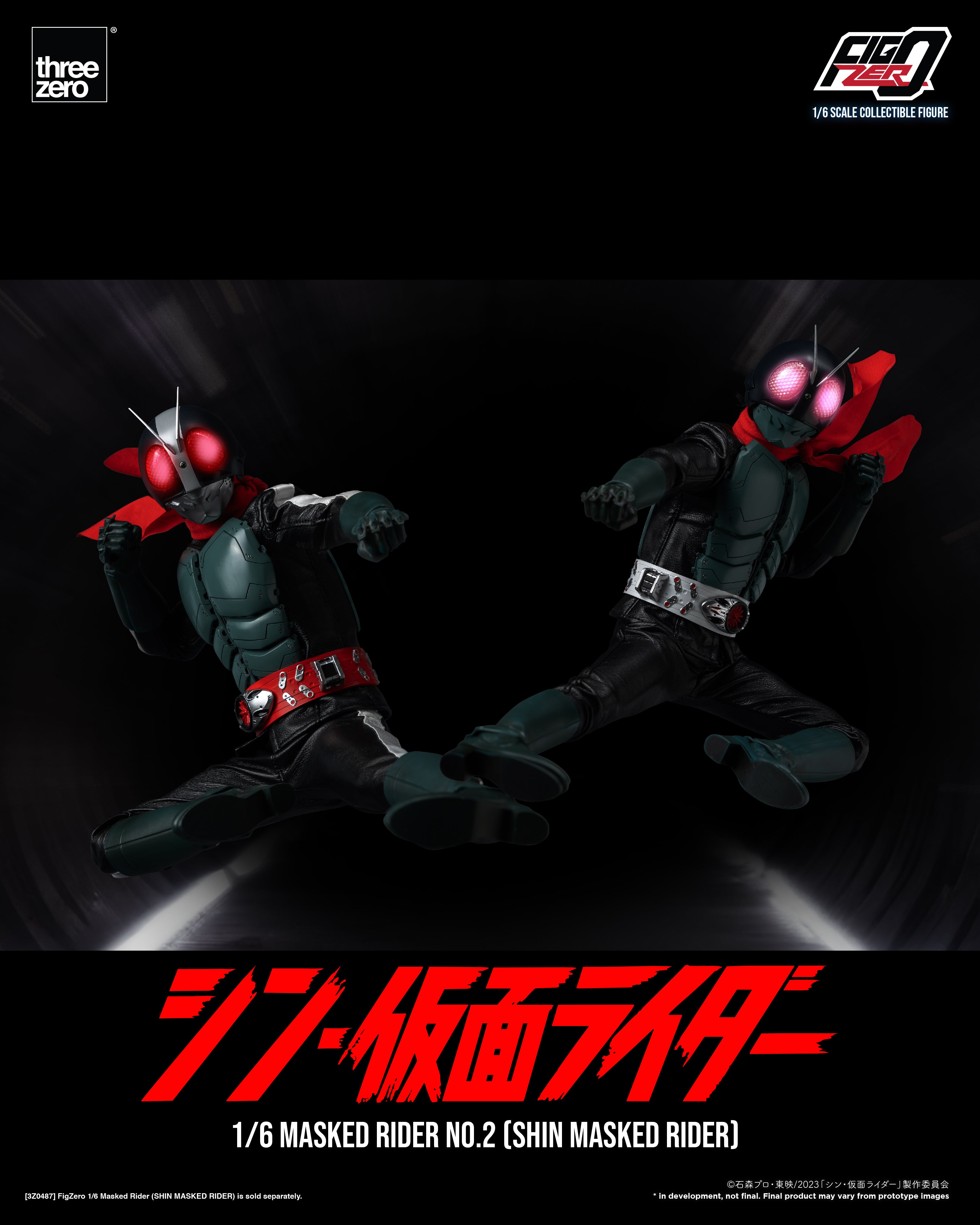 PRE-ORDER threezero - FigZero - Shin Kamen Rider - Kamen Rider No. 2 1/6