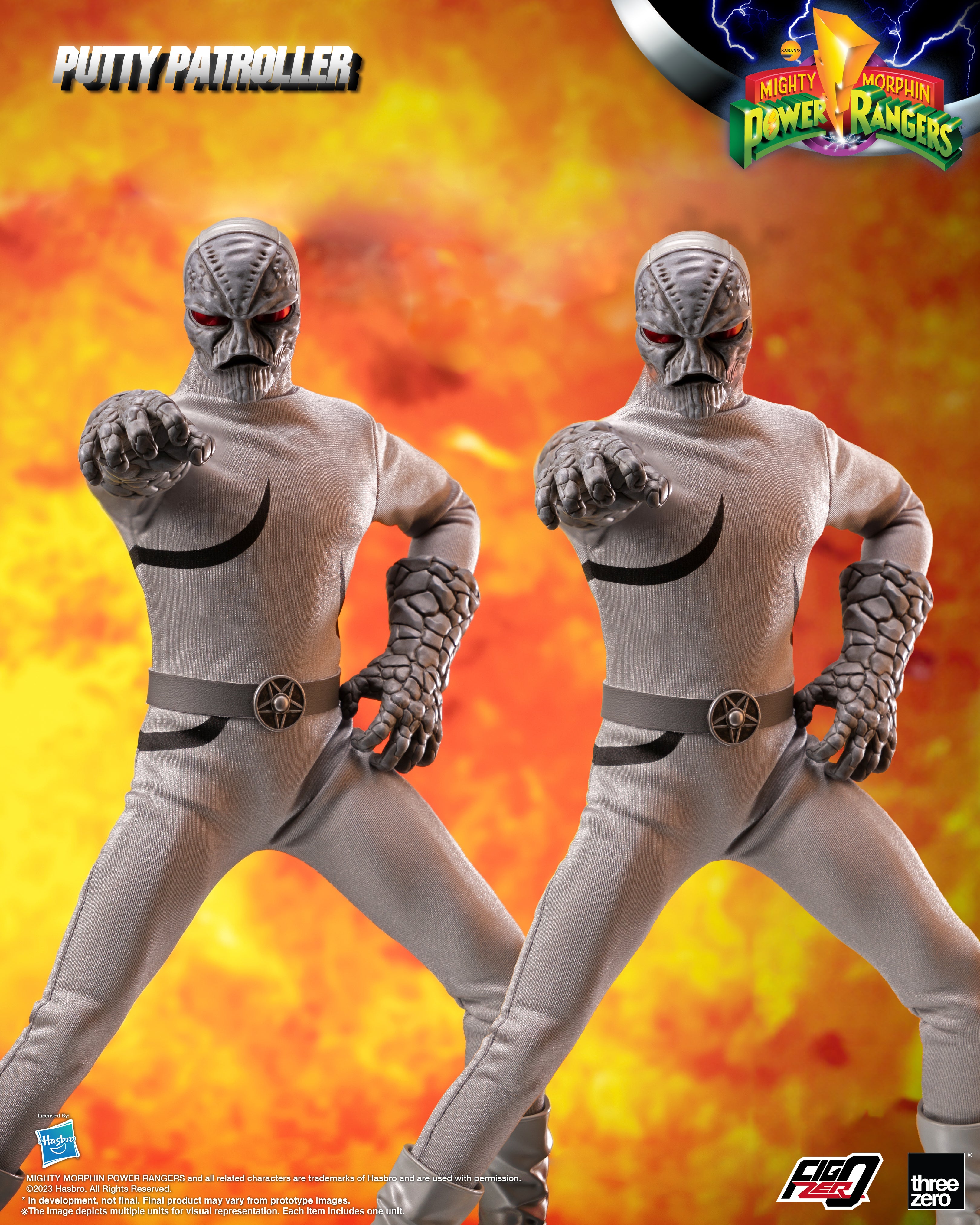 PRE-ORDER threezero - FigZero - Mighty Morphin Power Rangers - Putty P