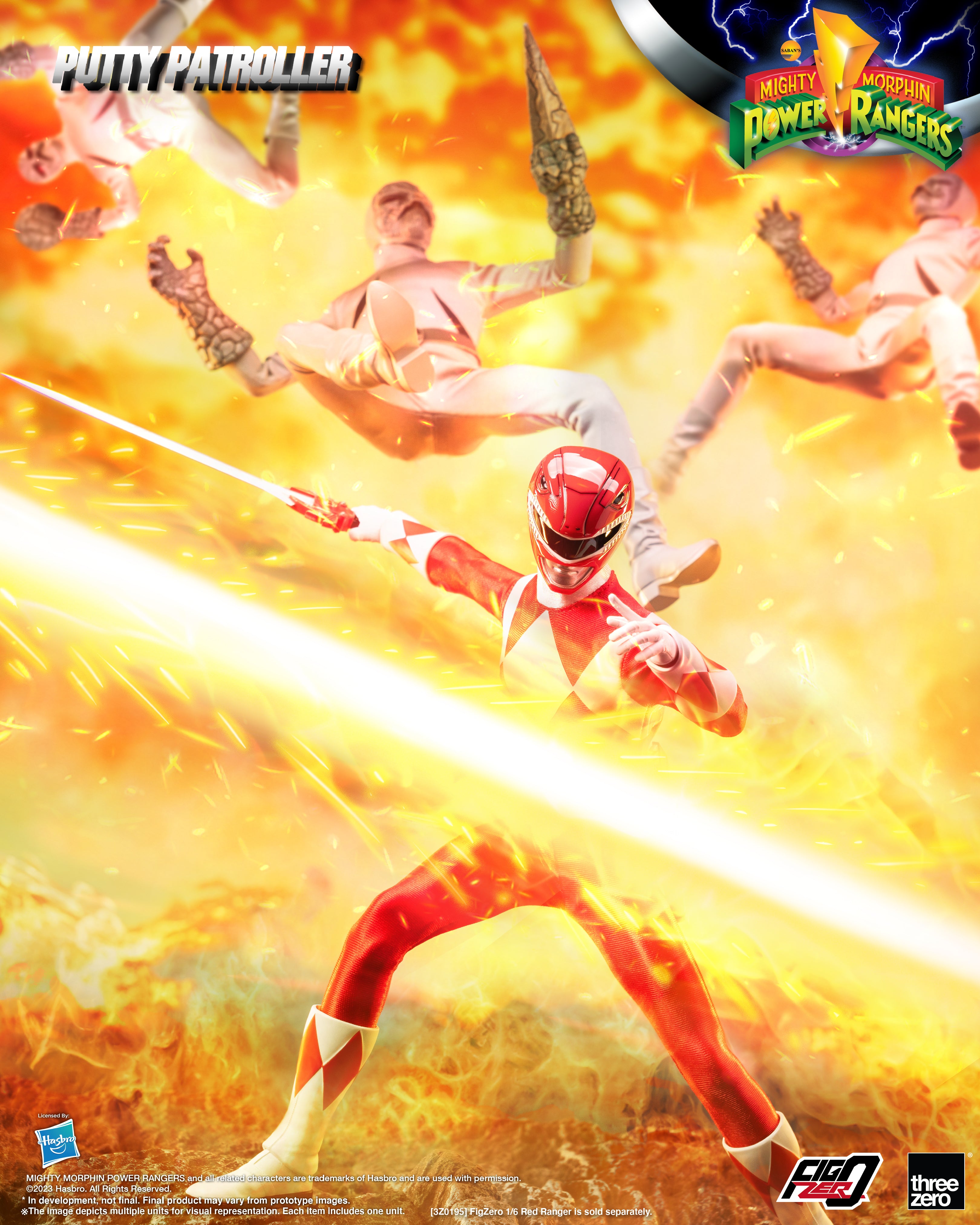 PRE-ORDER threezero - FigZero - Mighty Morphin Power Rangers - Putty Patroller 1/6