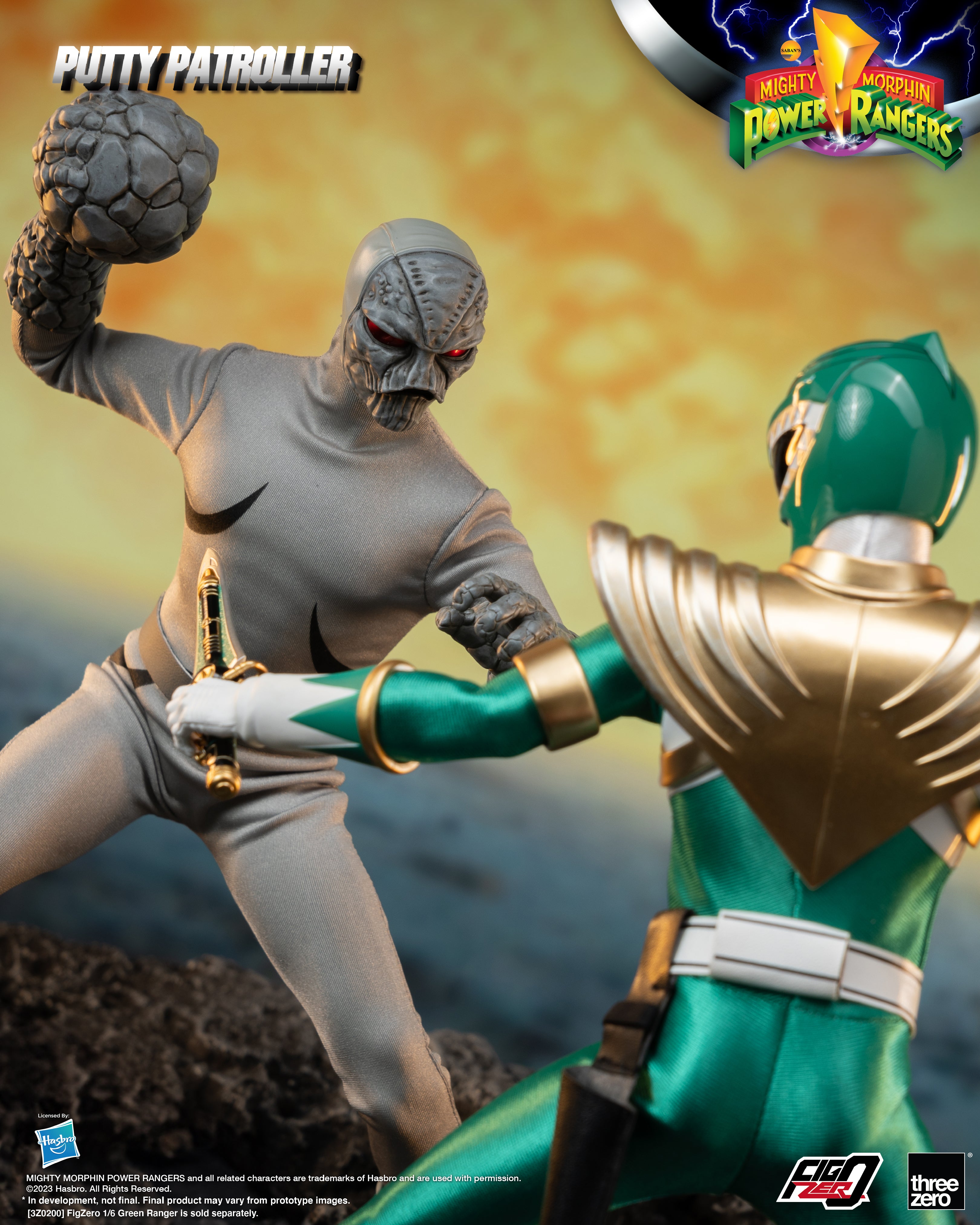 PRE-ORDER threezero - FigZero - Mighty Morphin Power Rangers - Putty Patroller 1/6