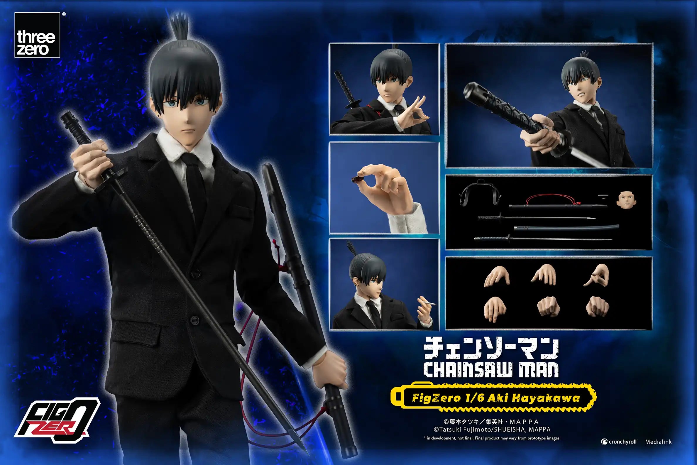PRE-ORDER threezero - FigZero - Chainsaw Man - Aki Hayakawa 1/6
