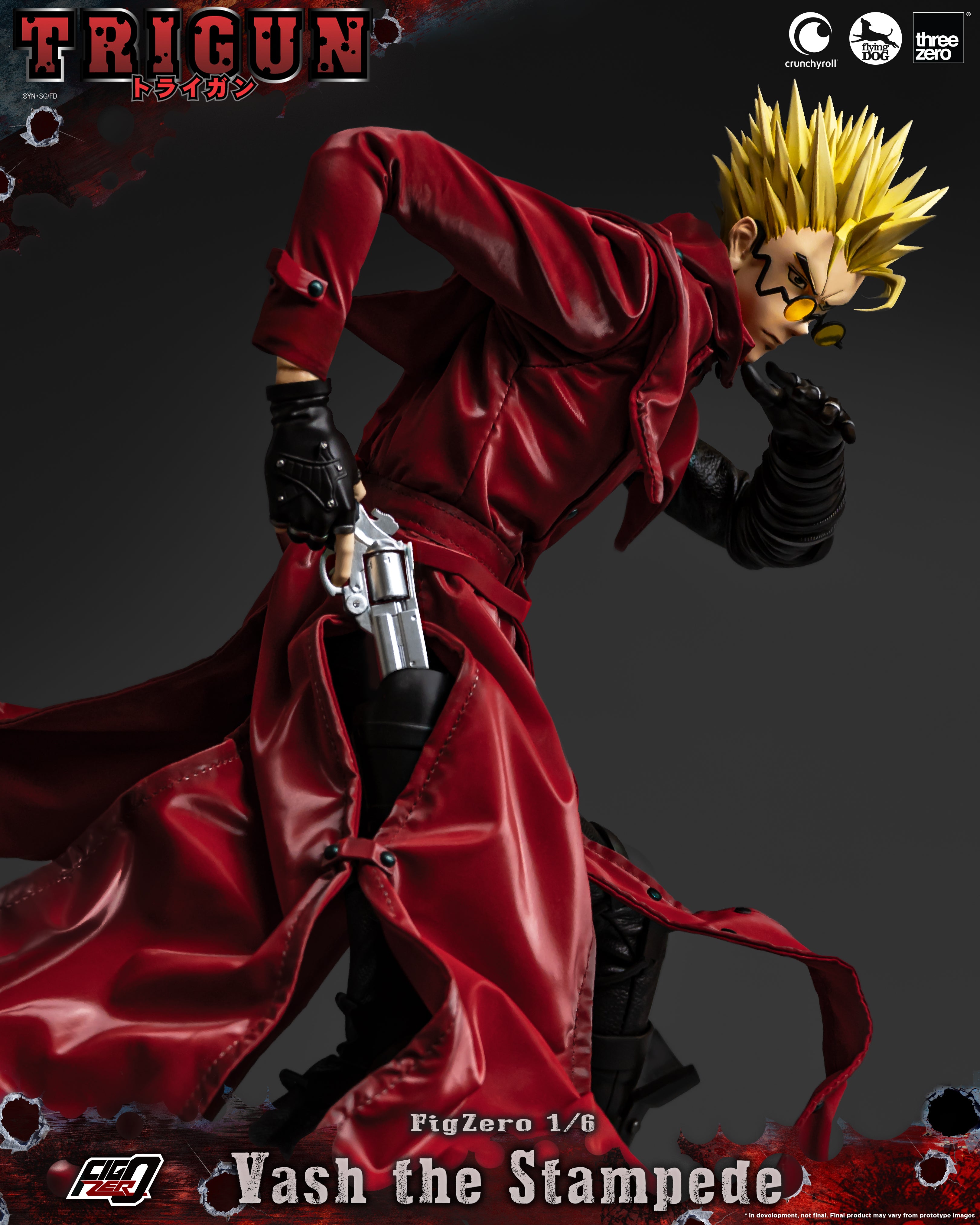 PRE-ORDER ThreeZero - FigZero - TRIGUN - Vash the Stampede 1/6