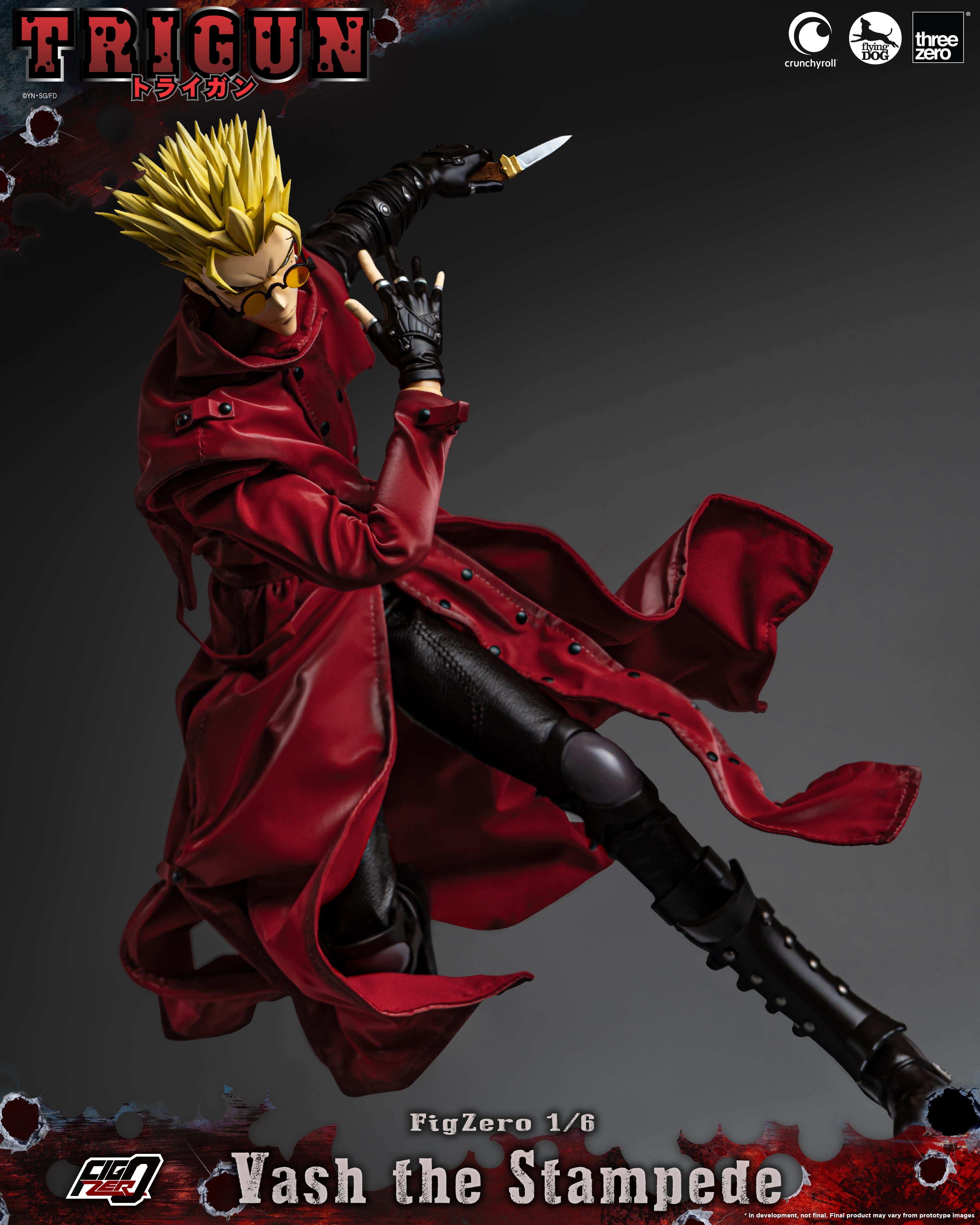 PRE-ORDER ThreeZero - FigZero - TRIGUN - Vash the Stampede 1/6