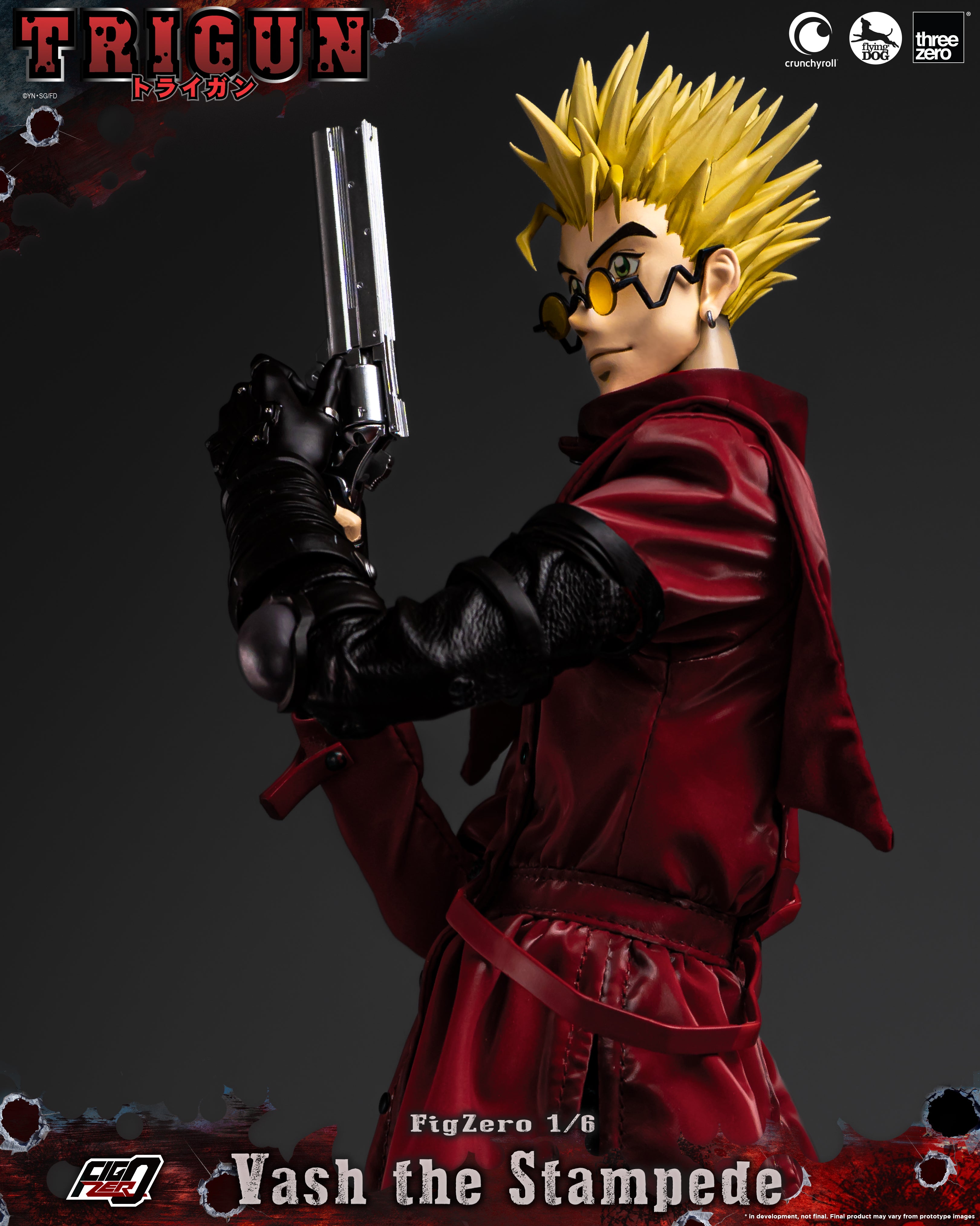 PRE-ORDER ThreeZero - FigZero - TRIGUN - Vash the Stampede 1/6