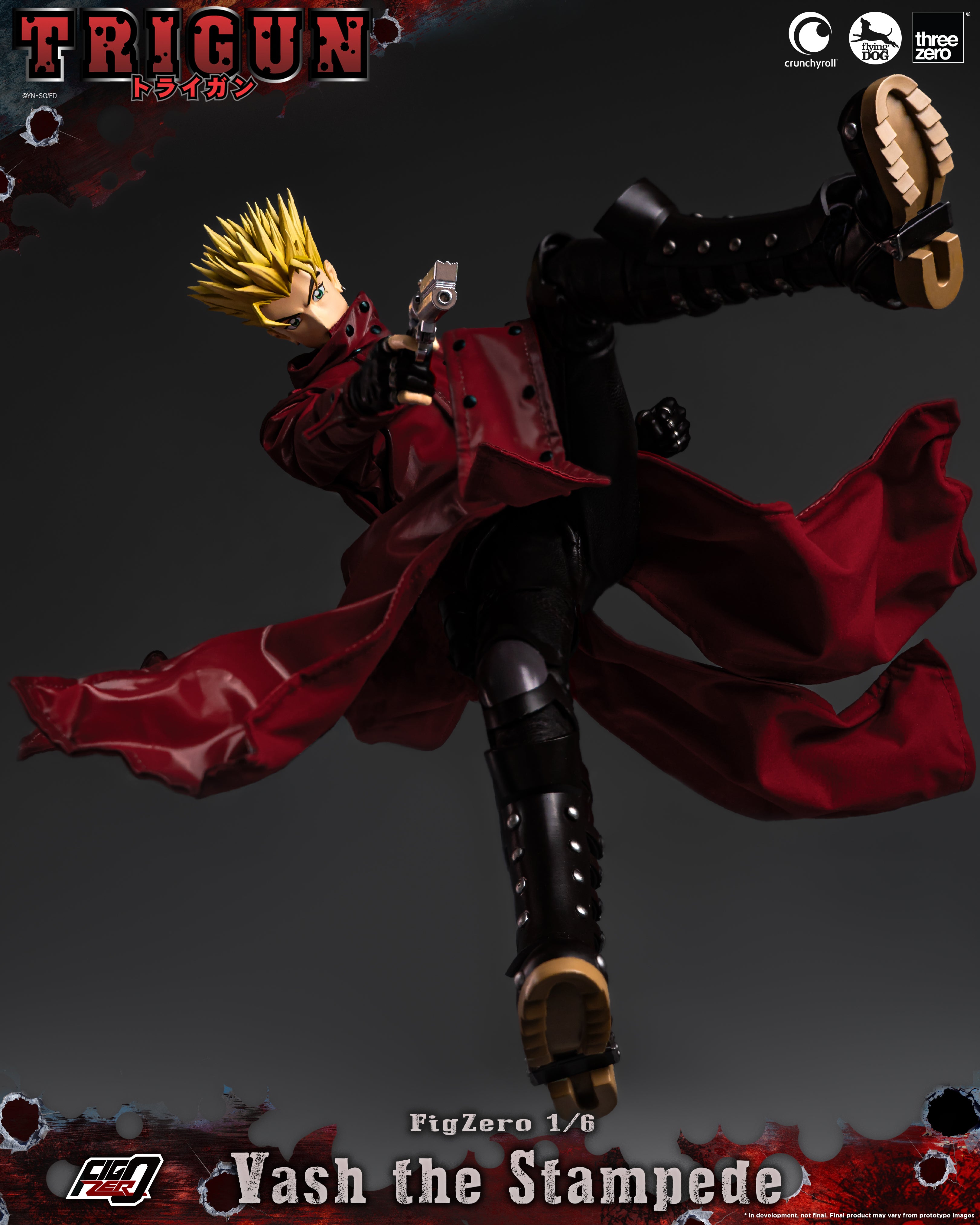PRE-ORDER ThreeZero - FigZero - TRIGUN - Vash the Stampede 1/6