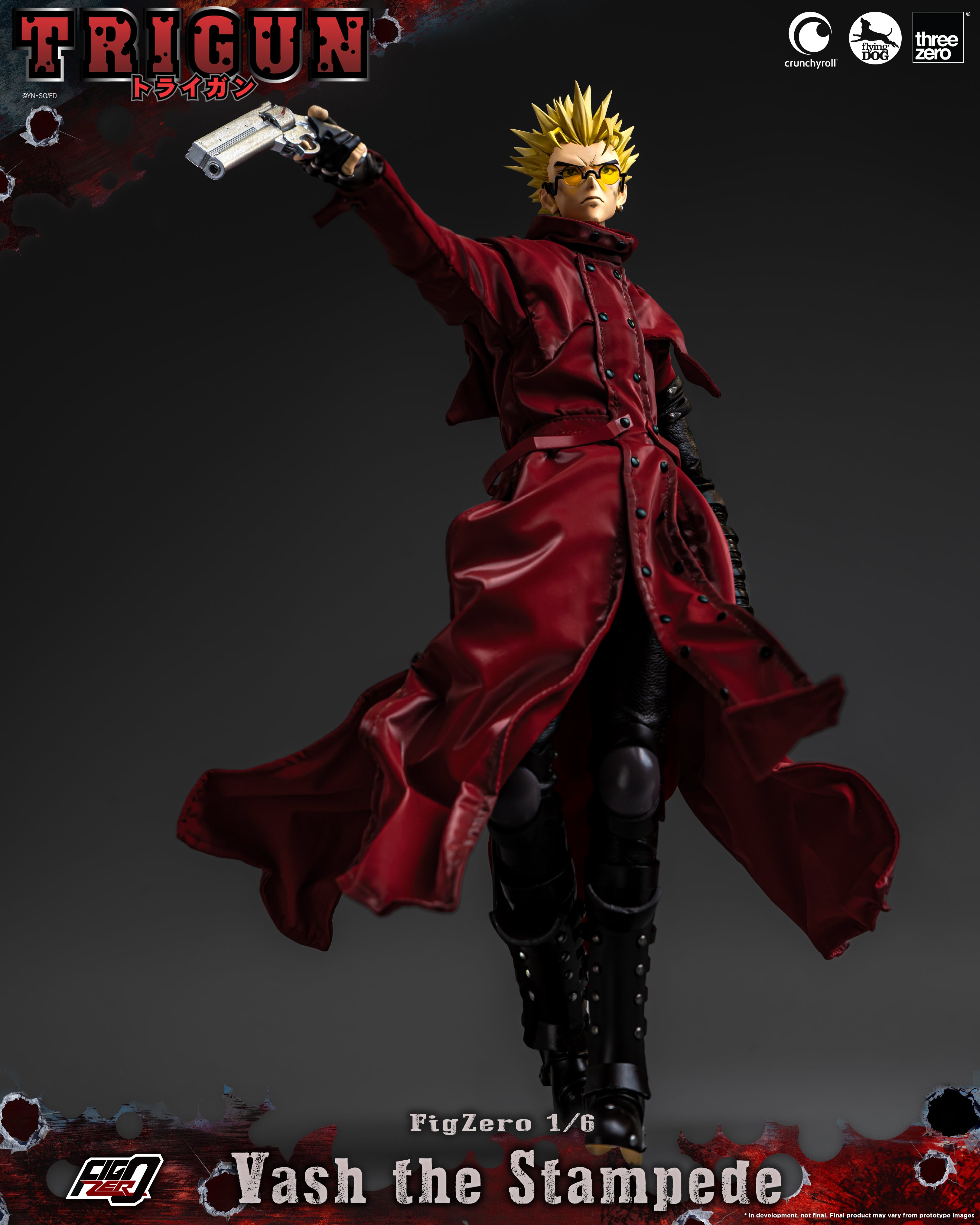 PRE-ORDER ThreeZero - FigZero - TRIGUN - Vash the Stampede 1/6