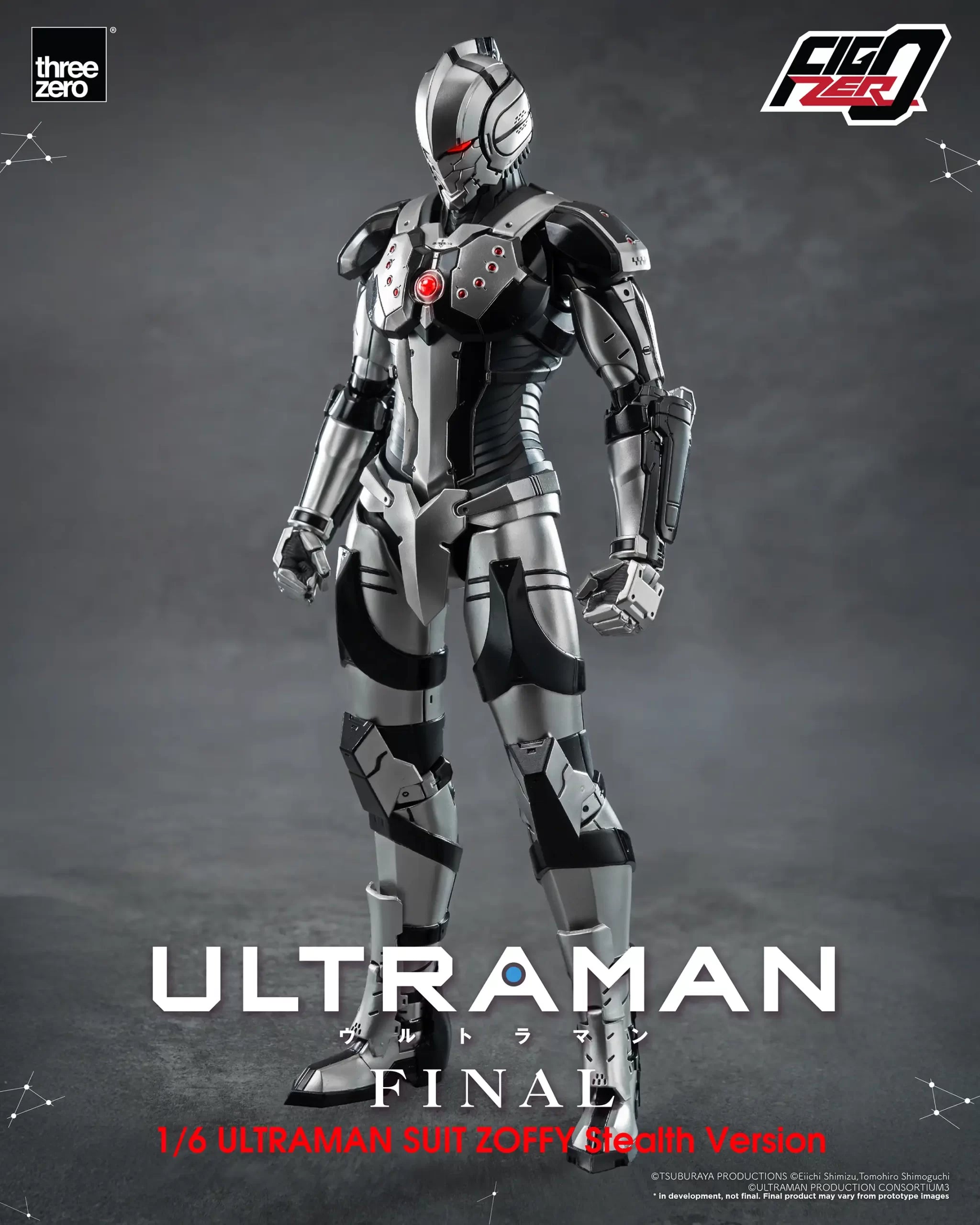 PRE-ORDER threezero - FigZero - ULTRAMAN Final Season - Ultraman Suit Zoffy: Stealth Version 1/6