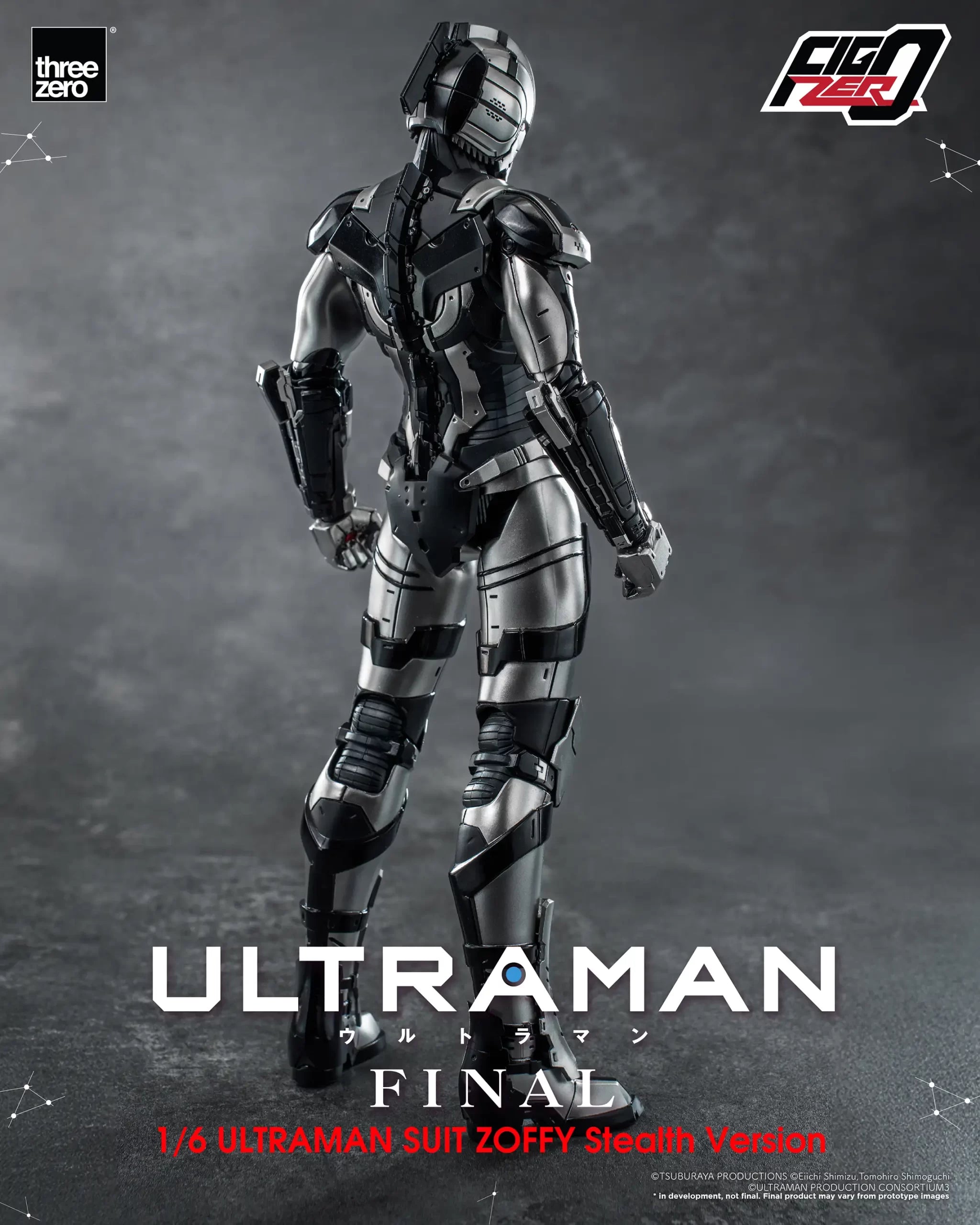 PRE-ORDER threezero - FigZero - ULTRAMAN Final Season - Ultraman Suit Zoffy: Stealth Version 1/6