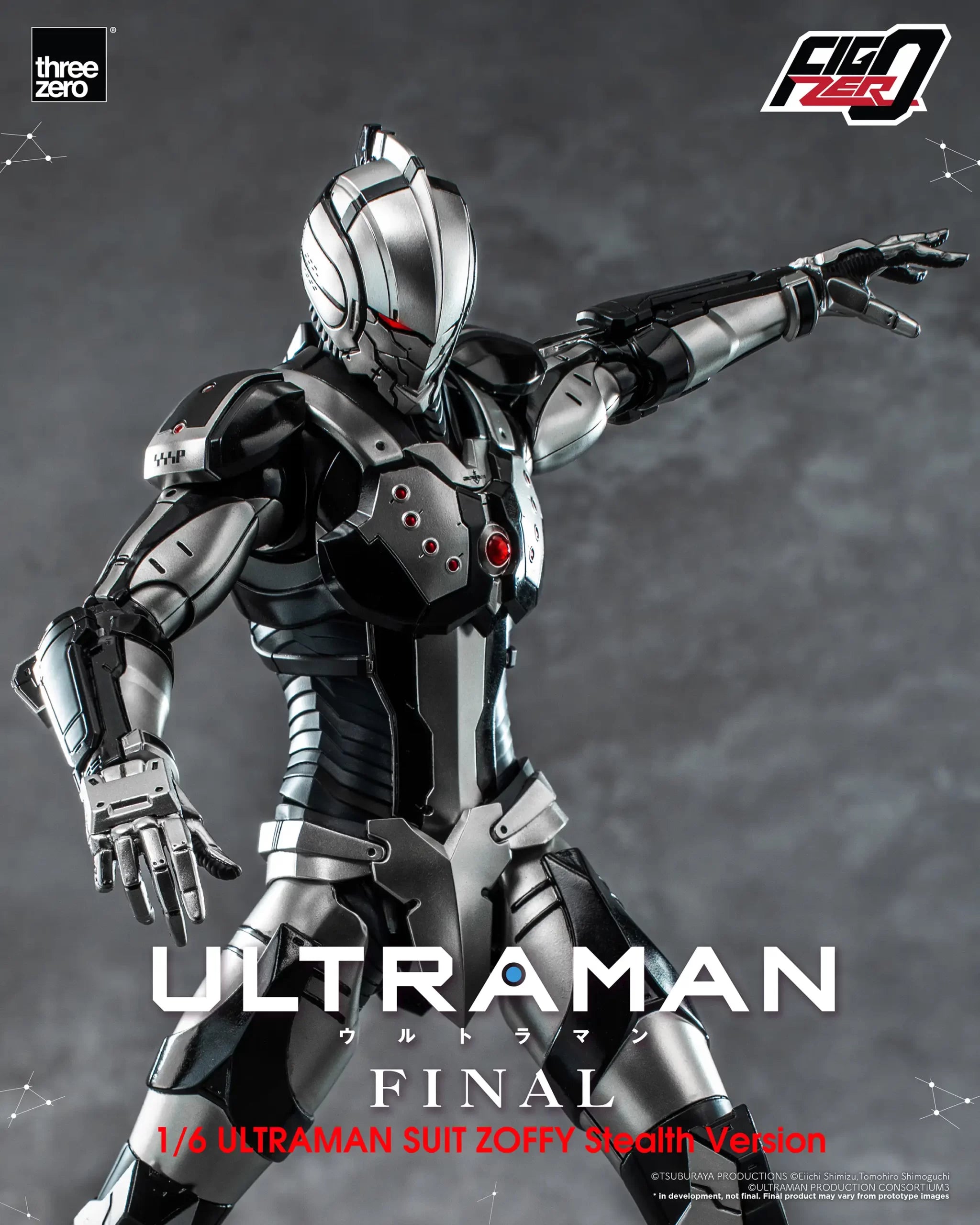 PRE-ORDER threezero - FigZero - ULTRAMAN Final Season - Ultraman Suit Zoffy: Stealth Version 1/6