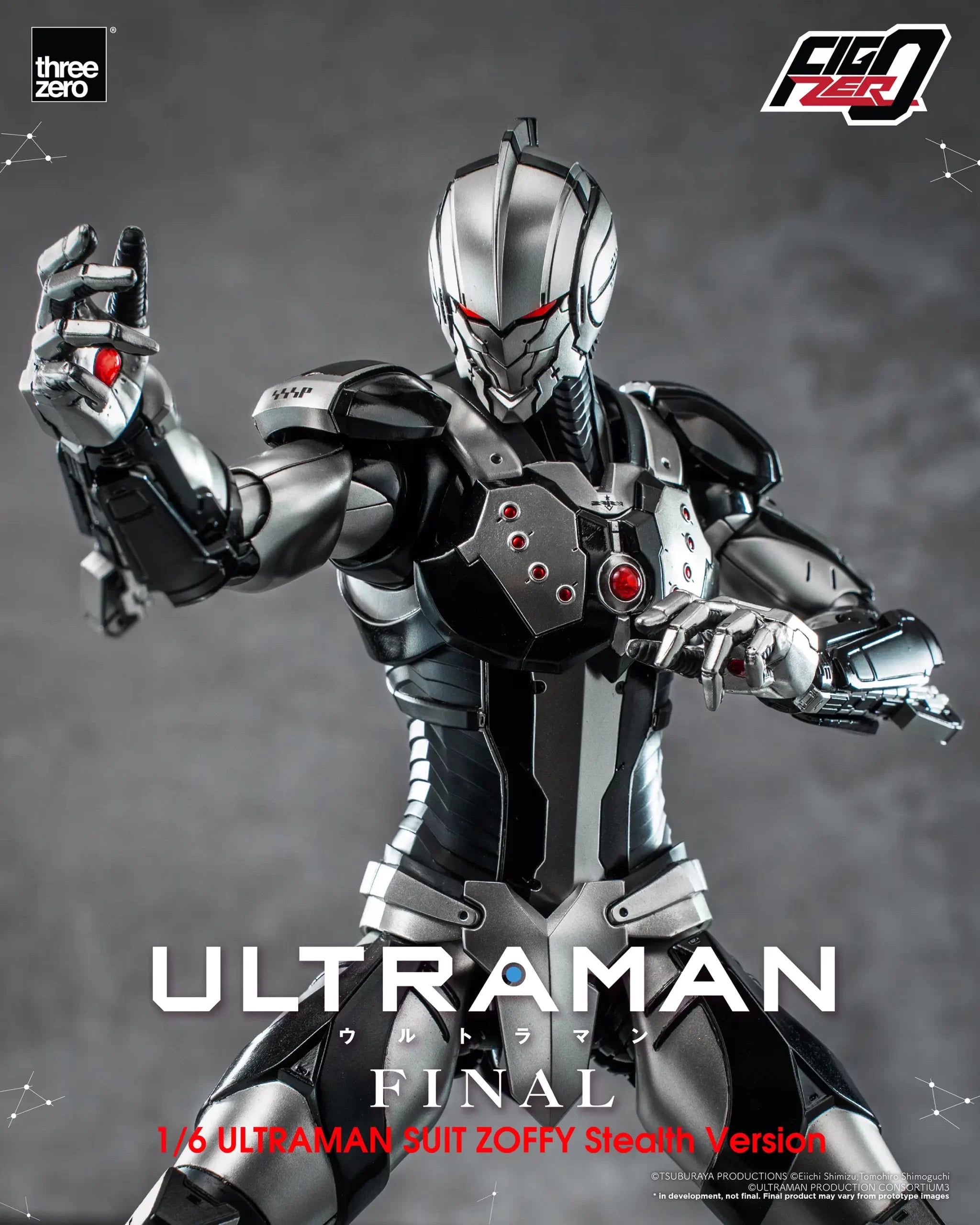 PRE-ORDER threezero - FigZero - ULTRAMAN Final Season - Ultraman Suit Zoffy: Stealth Version 1/6