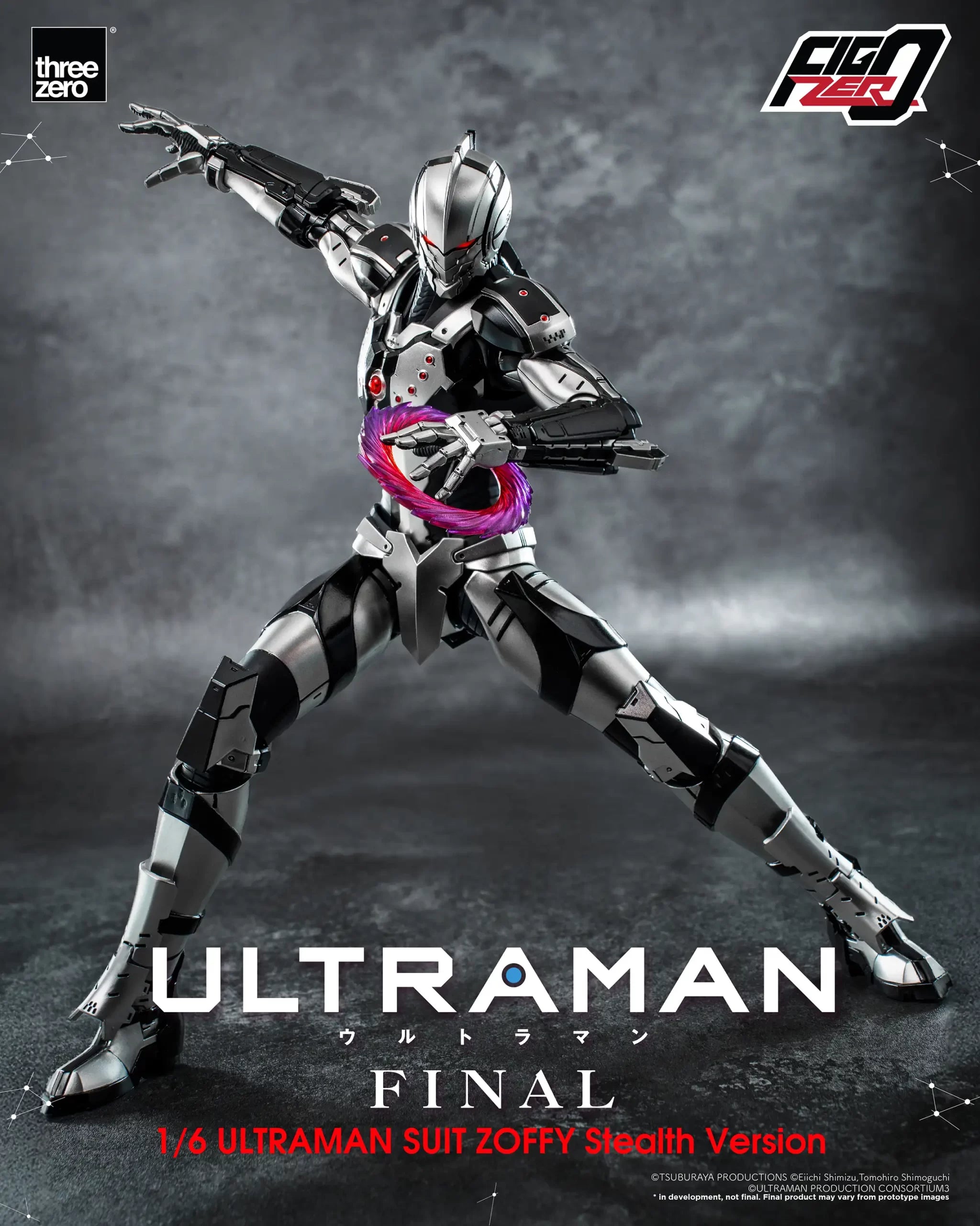 PRE-ORDER threezero - FigZero - ULTRAMAN Final Season - Ultraman Suit Zoffy: Stealth Version 1/6