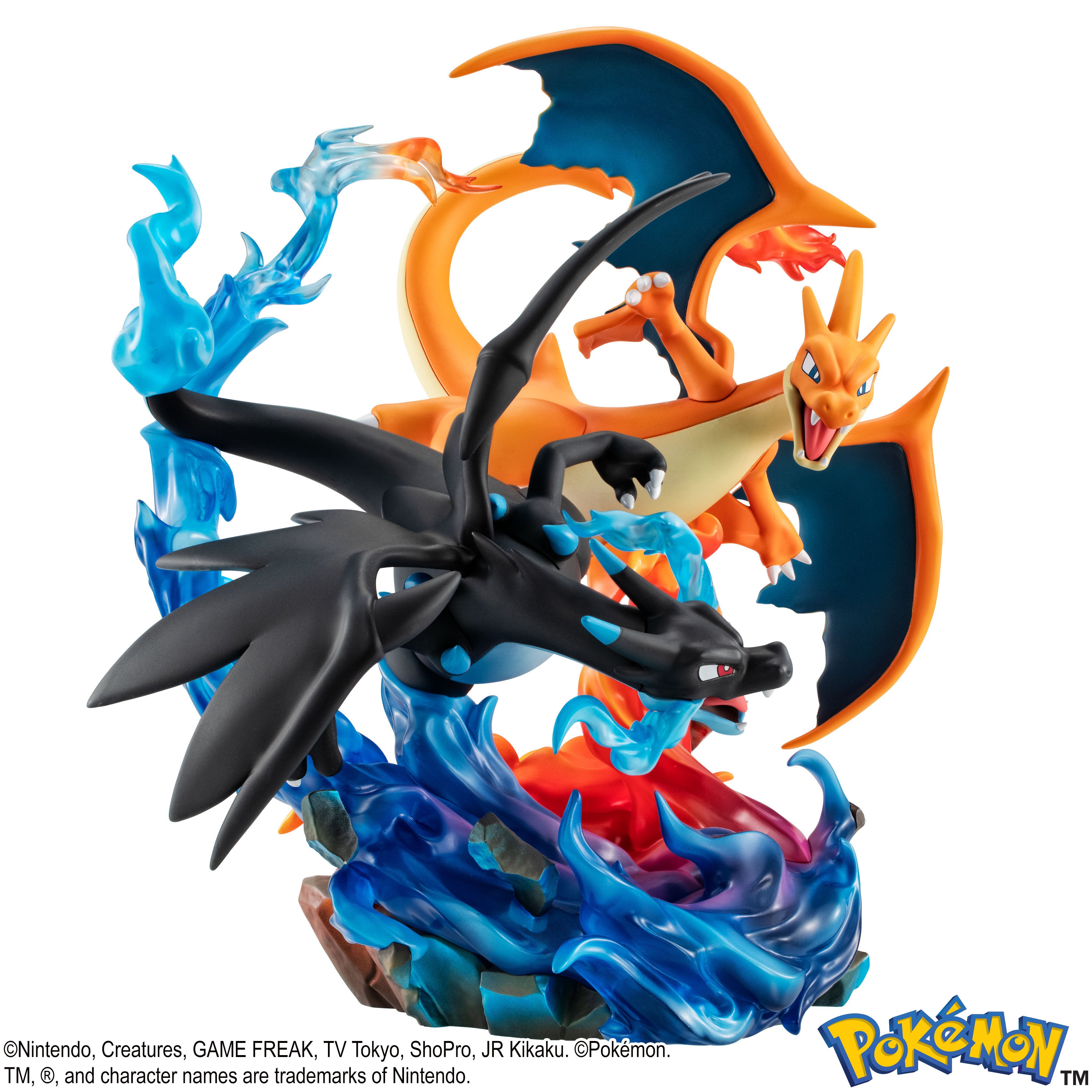 PRE-ORDER MegaHouse - G.E.M. EX Series - Pokémon - Mega Charizard X & Mega Charizard Y