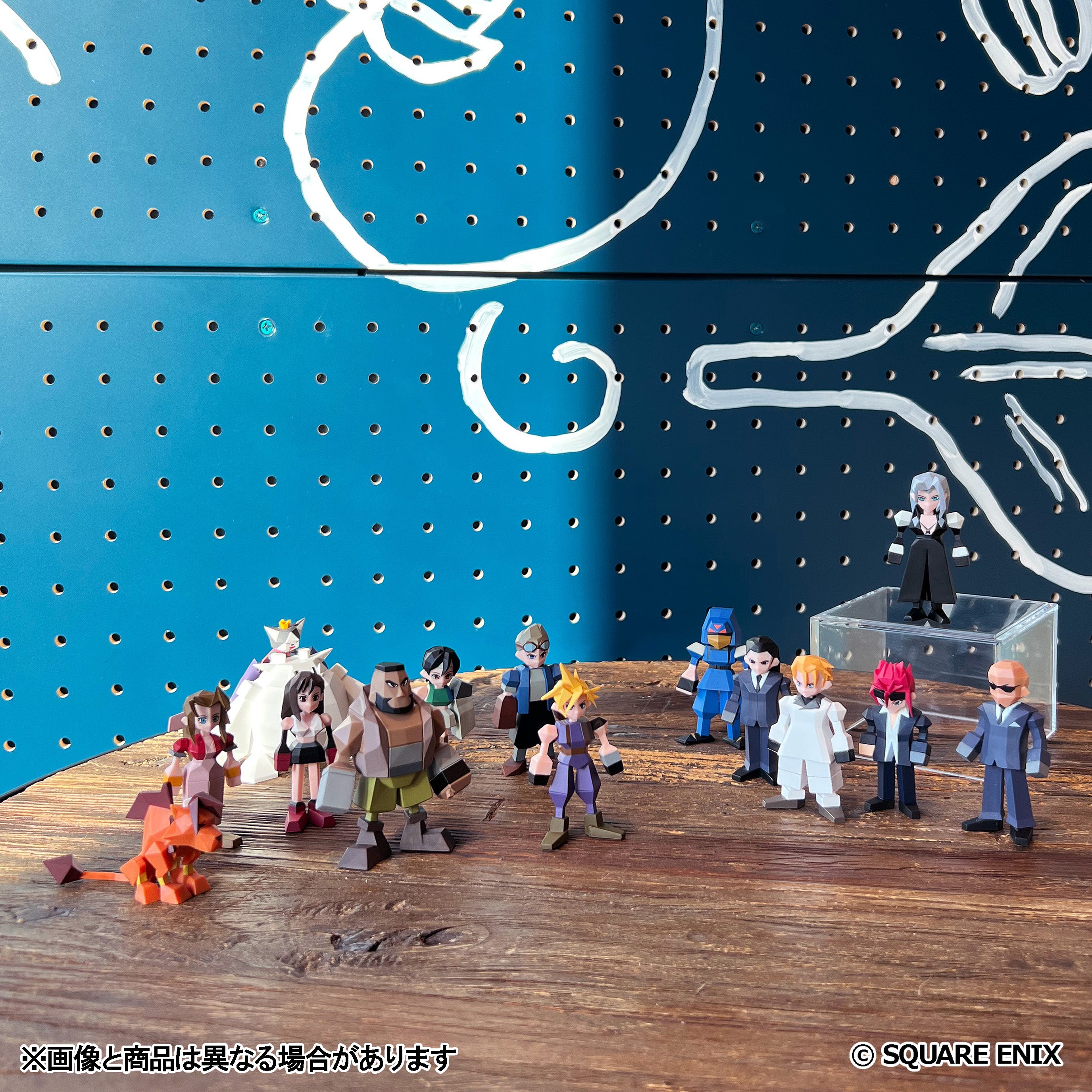 BACK-ORDER Square Enix - Final Fantasy VII REBIRTH Kuji - D. Minifigure Polygon 7 Piece Set + G. Polygon Figure Complete Set