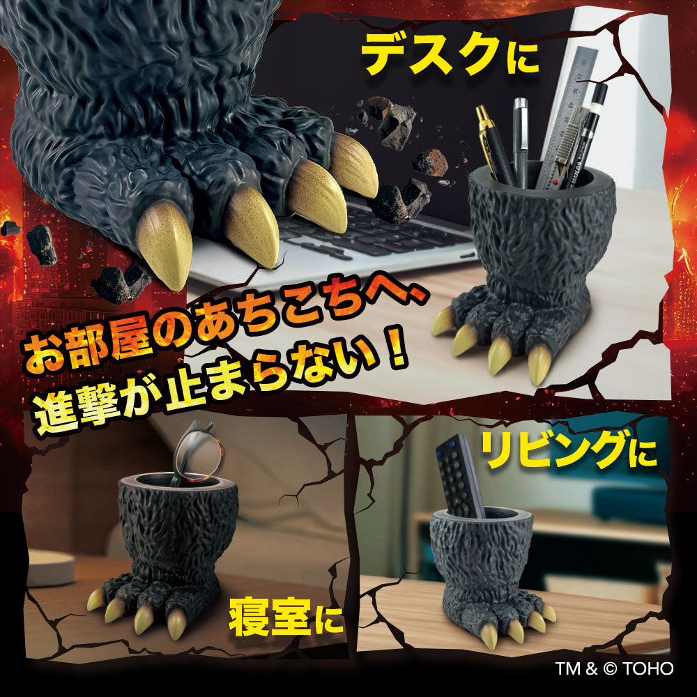 BACK-ORDER Folkart - Godzilla Pen Stand - Godzilla's Foot [JP]