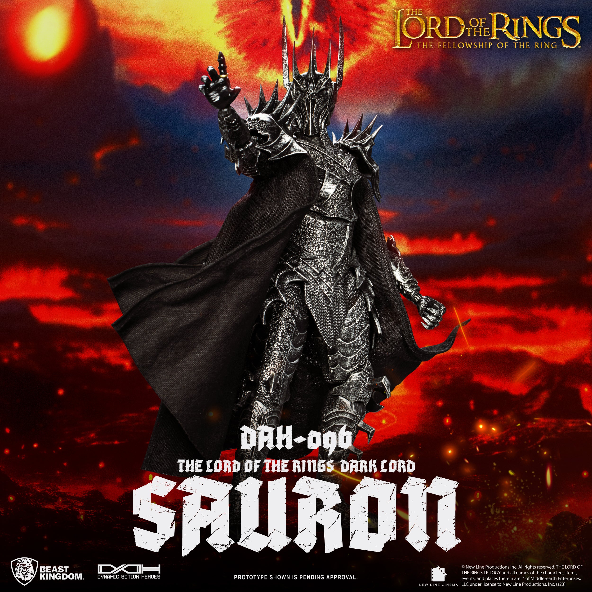 PRE-ORDER Beast Kingdom - Dynamic 8action Heroes - Lord of the Rings - Dark Lord Sauron