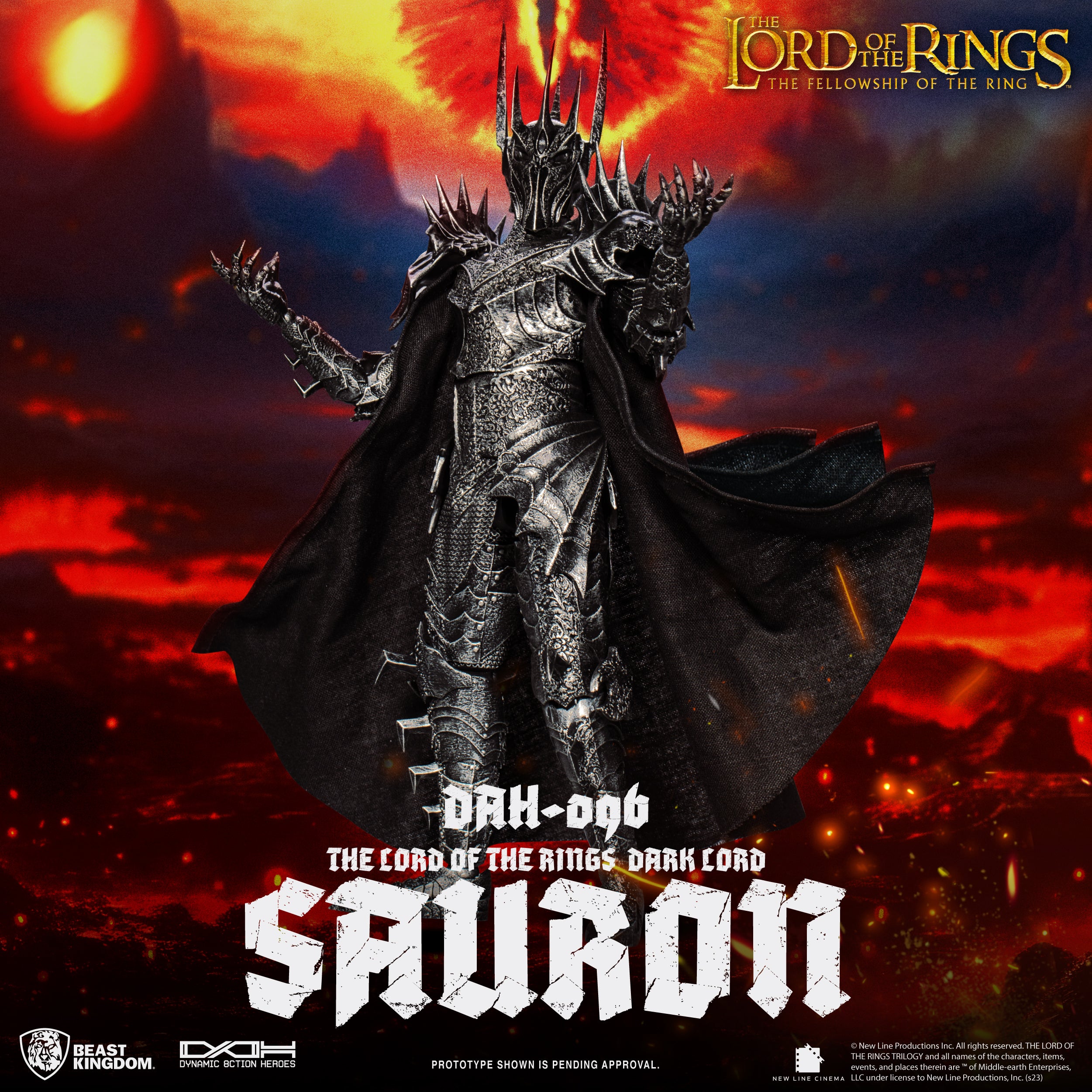 PRE-ORDER Beast Kingdom - Dynamic 8action Heroes - Lord of the Rings - Dark Lord Sauron